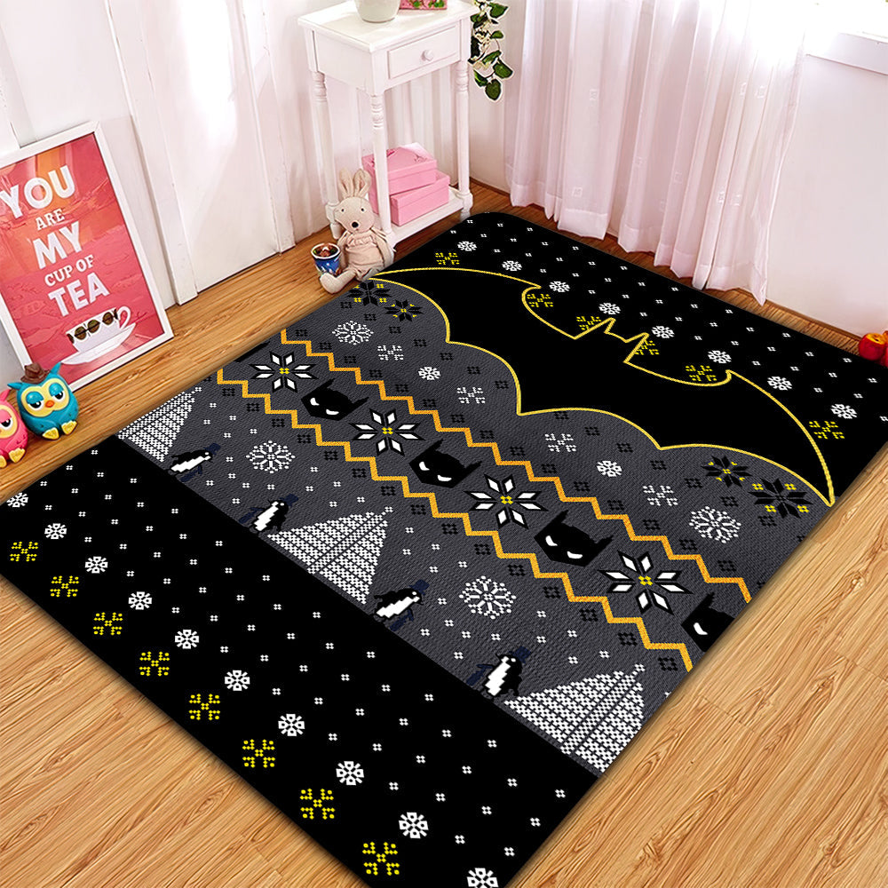Batman Christmas Rug Carpet Rug Home Room Decor Nearkii