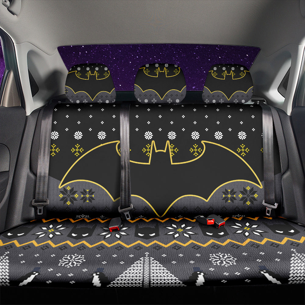 Batman Christmas Car Back Seat Covers Decor Protectors Nearkii
