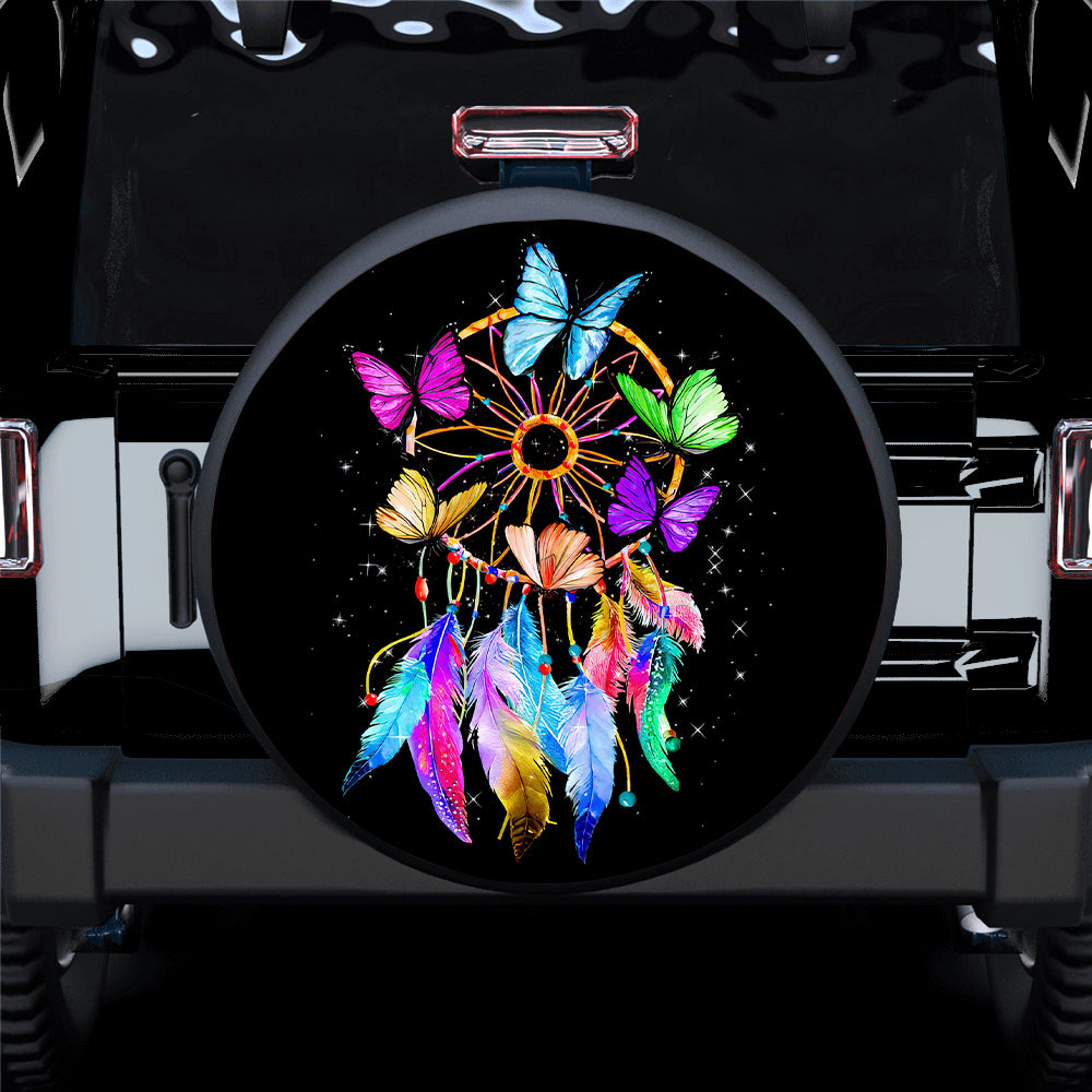 Butterfly Dream Catcher Jeep Car Spare Tire Covers Gift For Campers Nearkii