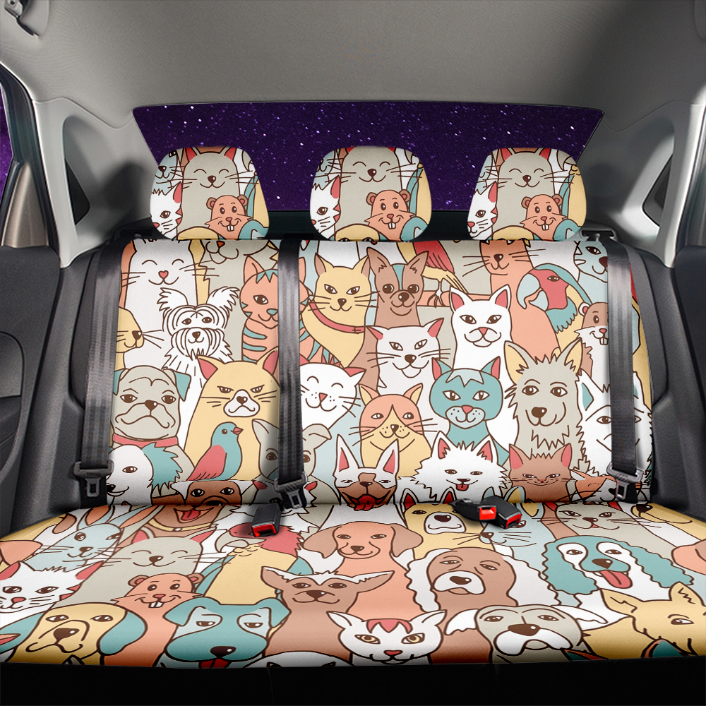 Cat Car Back Seat Covers Decor Protectors Nearkii