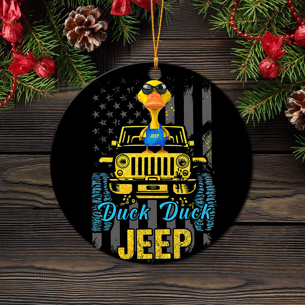 Duck Jeep Mica Ornament Perfect Gift For Holiday Nearkii