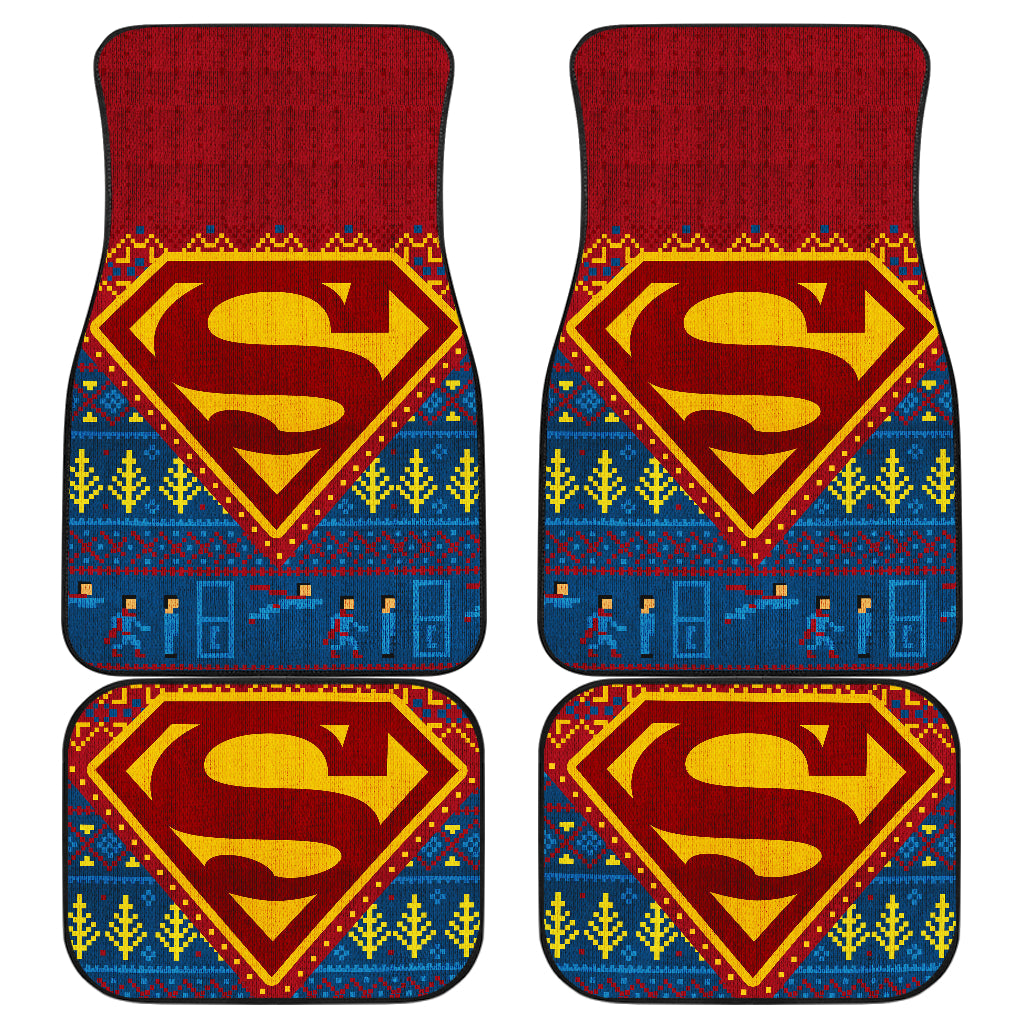 Superman Christmas Car Floor Mats Car Accessories Nearkii