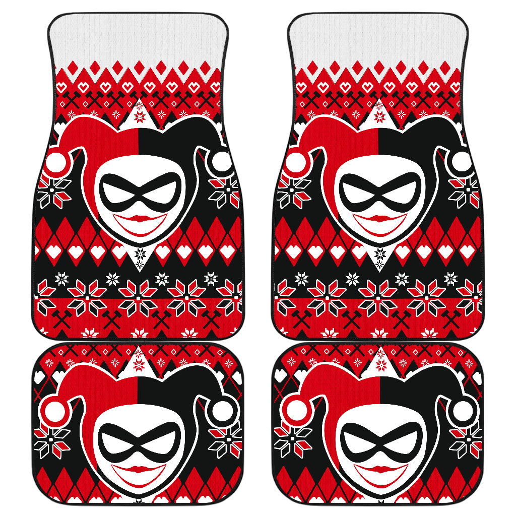 Harley Quinn Christmas Car Floor Mats Car Accessories Nearkii