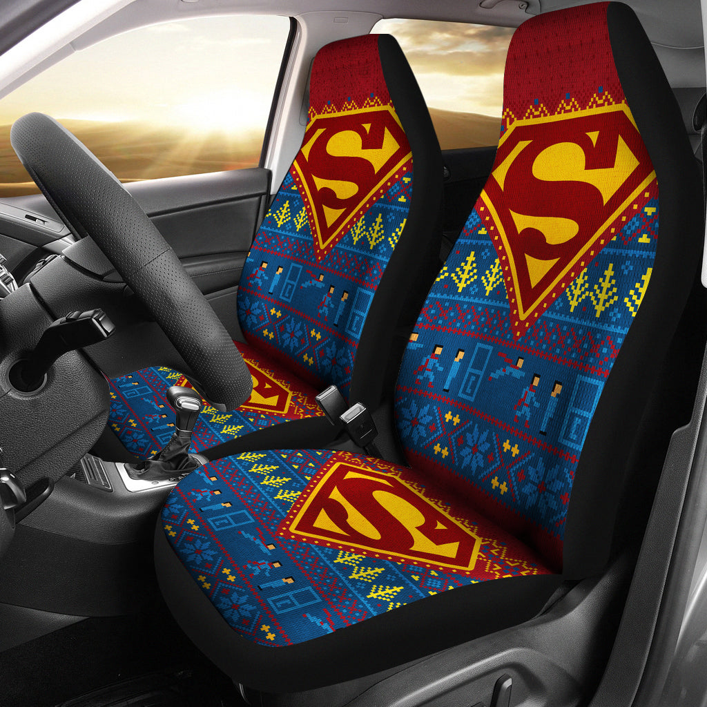 Superman Christmas Premium Custom Car Seat Covers Decor Protectors Nearkii