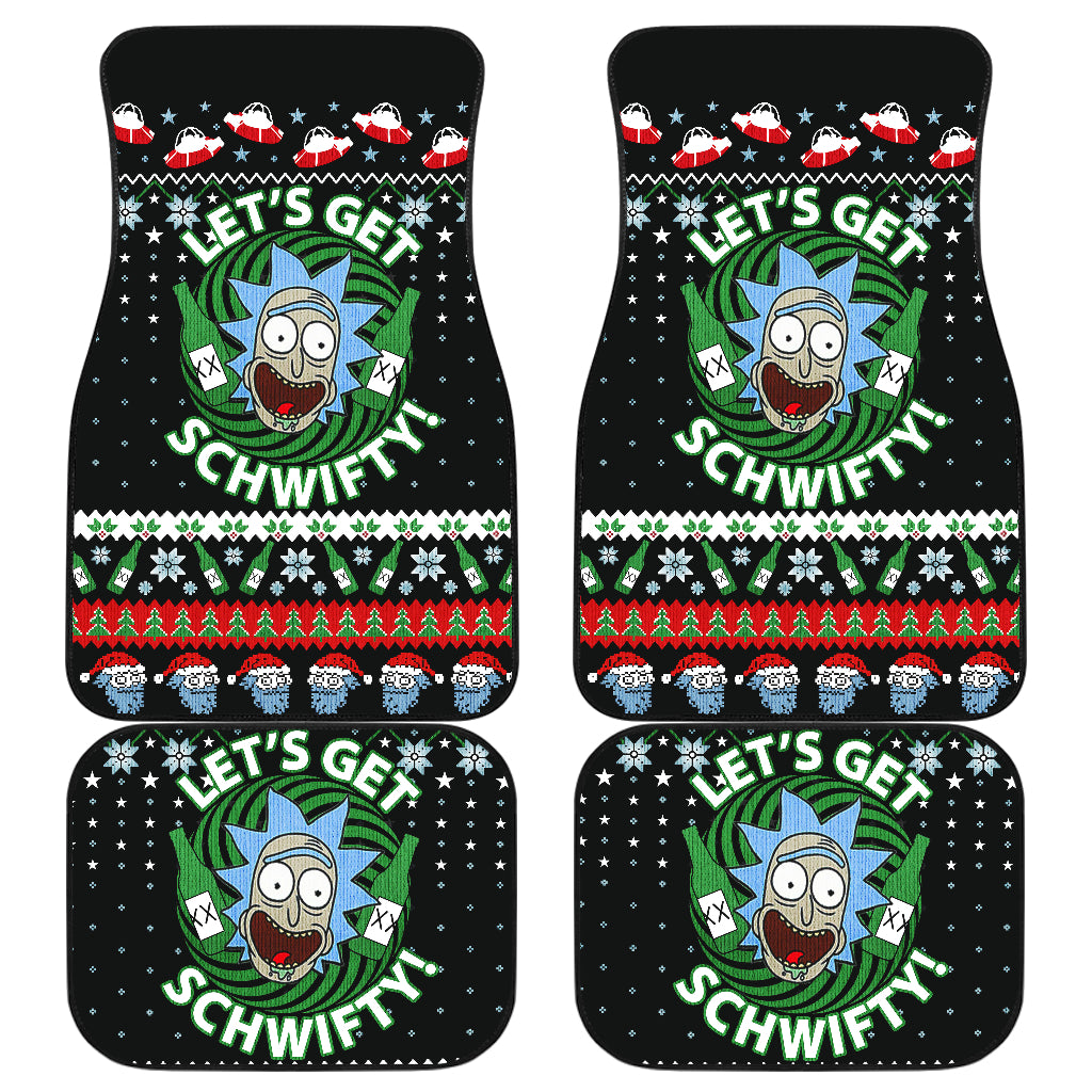 Rick Morty Christmas Car Floor Mats Car Accessories Nearkii