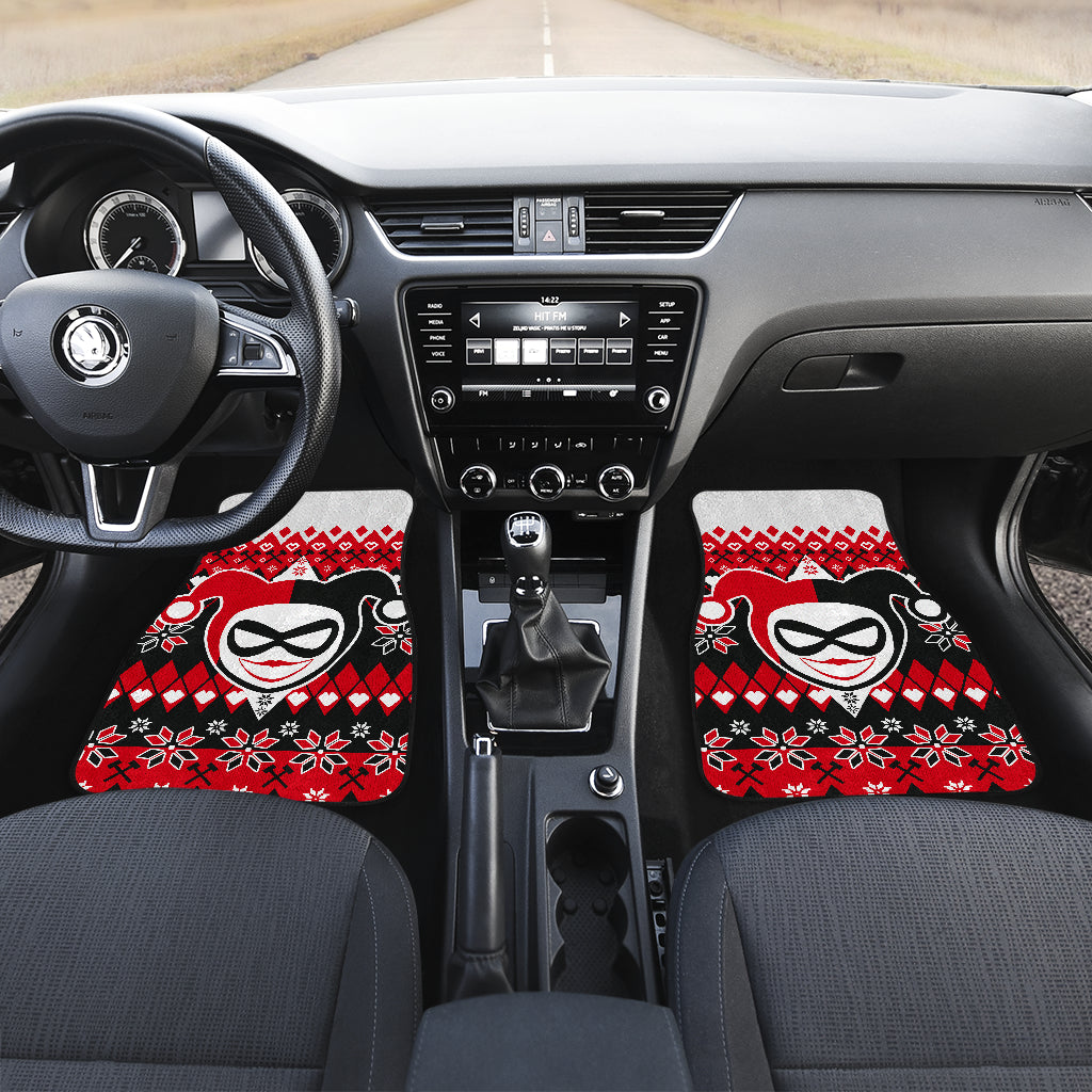 Harley Quinn Christmas Car Floor Mats Car Accessories Nearkii