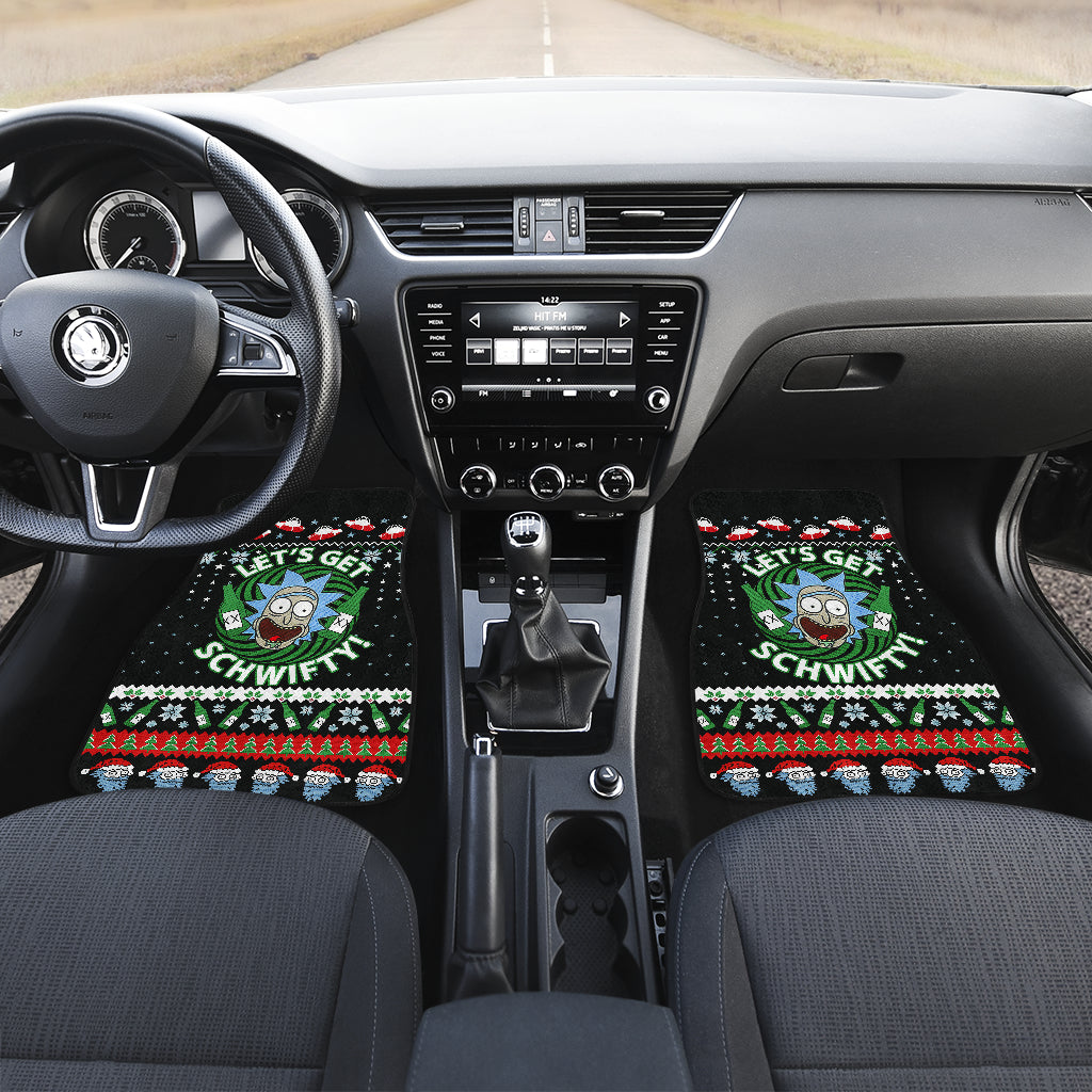 Rick Morty Christmas Car Floor Mats Car Accessories Nearkii