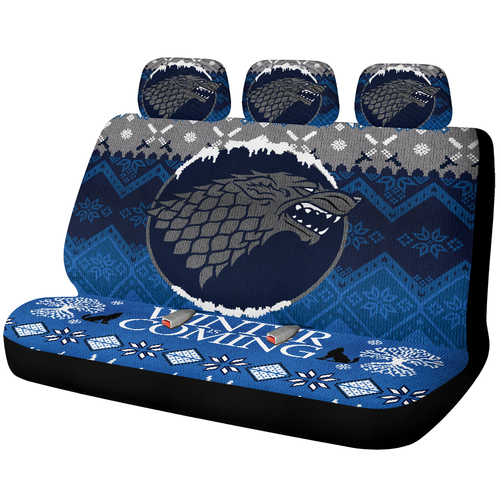 Game Of Thrones Stark Family Christmas Car Back Seat Covers Decor Protectors Nearkii