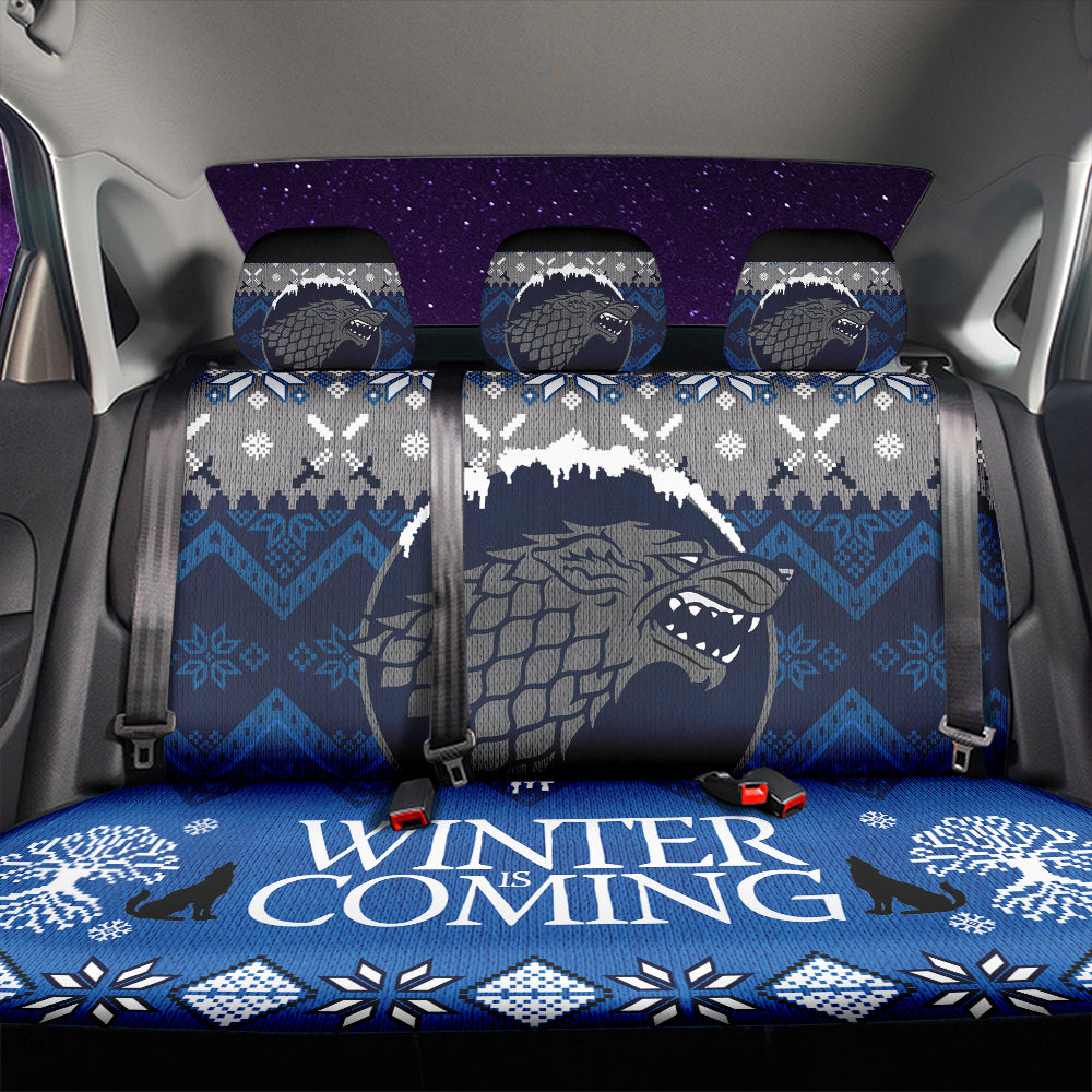 Game Of Thrones Stark Family Christmas Car Back Seat Covers Decor Protectors Nearkii