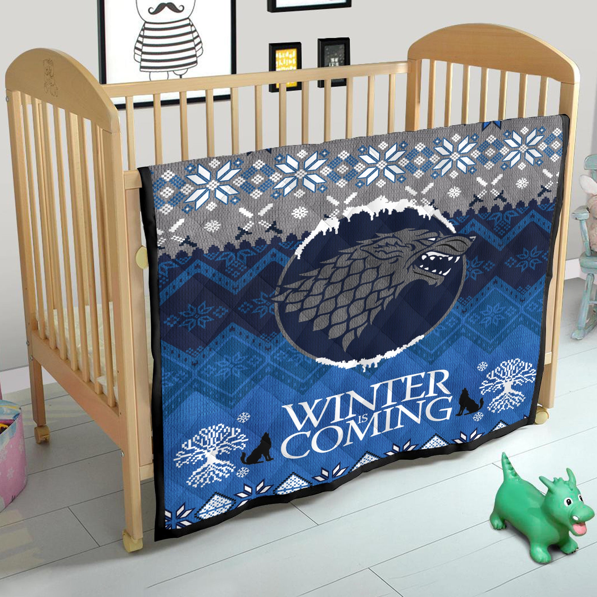 Game Of Thrones Stark Family Winter Is Coming Christmas Quilt Blanket Nearkii