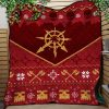 Warhammer 40k Christmas Red Quilt Blanket Nearkii