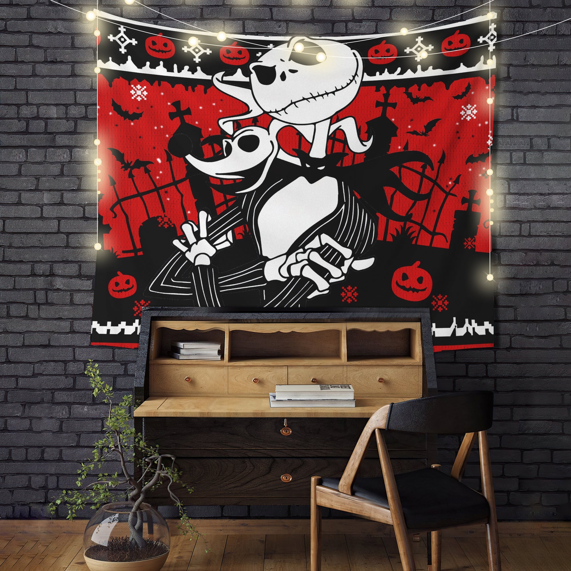 Jack Nightmare Before Christmas Style Tapestry Room Decor Nearkii