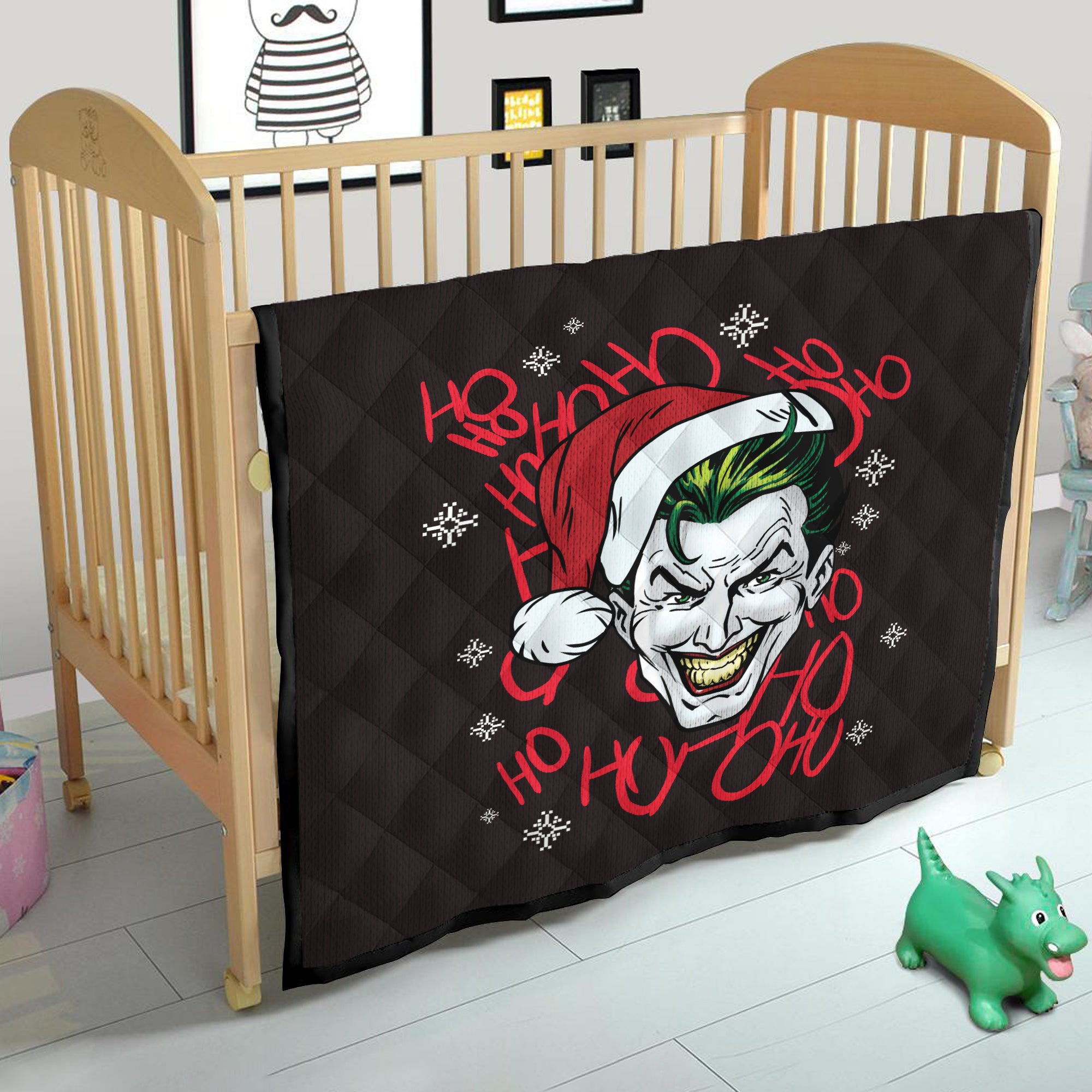 Joker Black Christmas Quilt Blanket Nearkii