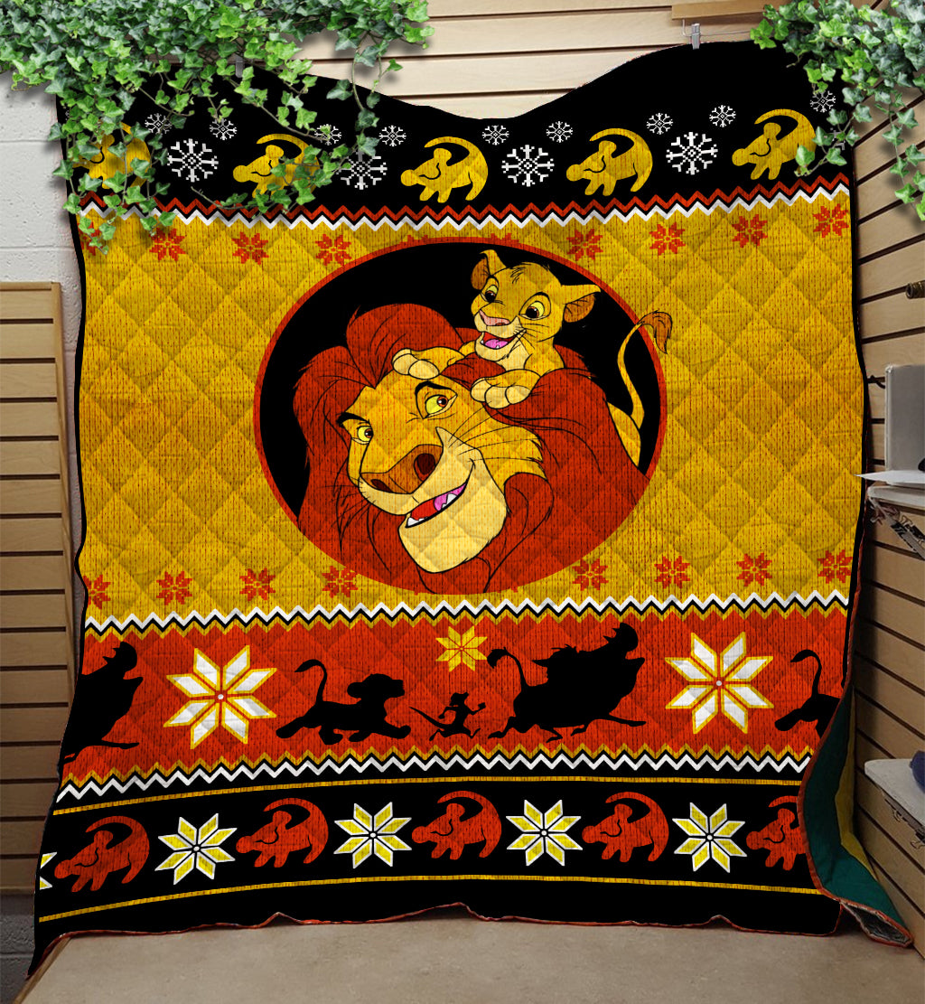 Lion King Christmas Quilt Blanket Nearkii