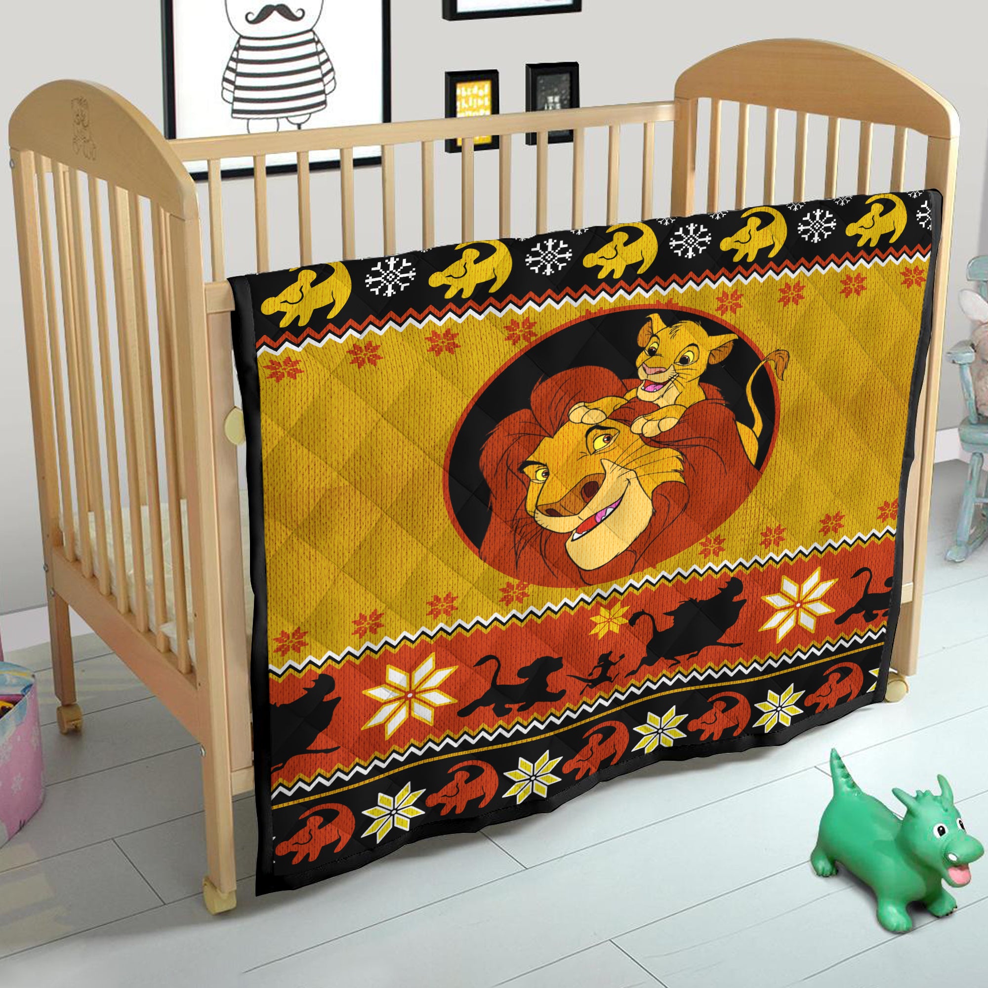 Lion King Christmas Quilt Blanket Nearkii