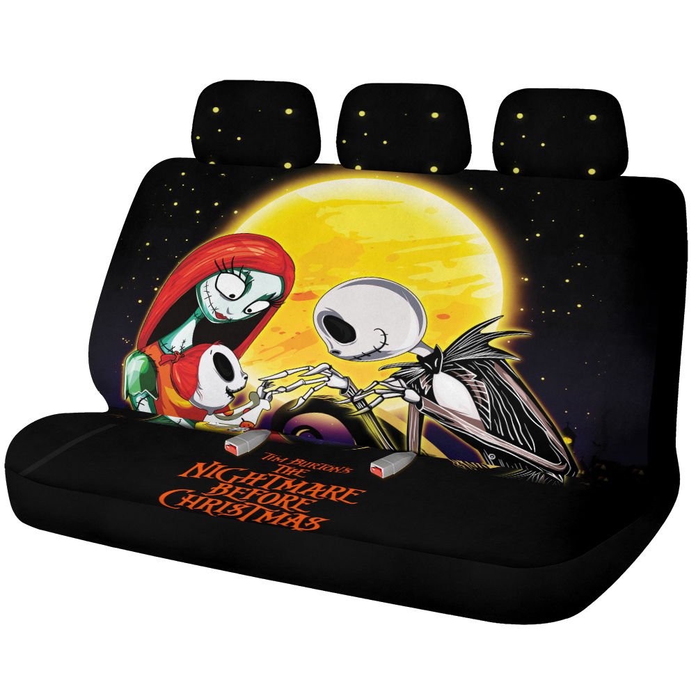Nightmare Before Christmas Car Back Seat Covers Decor Protectors Nearkii