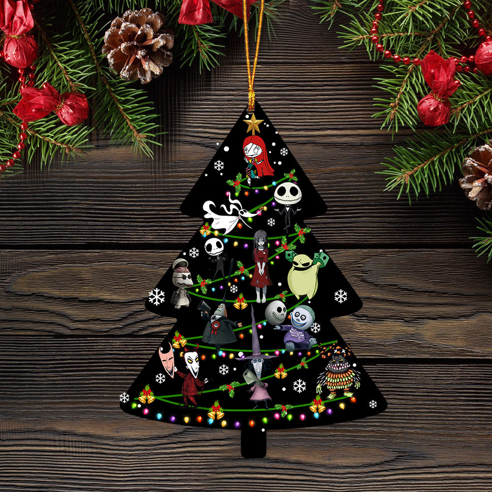 Cute Nightmare Before Christmas Tree Mica Ornament Perfect Gift For Holiday Nearkii
