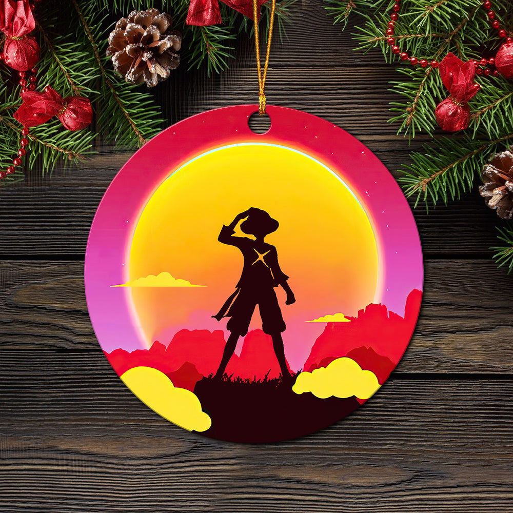 One Piece Sunset Mica Ornament Perfect Gift For Holiday Nearkii