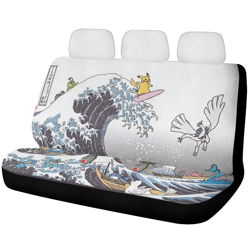 The Great Wave Pokemon Car Back Seat Covers Decor Protectors Nearkii