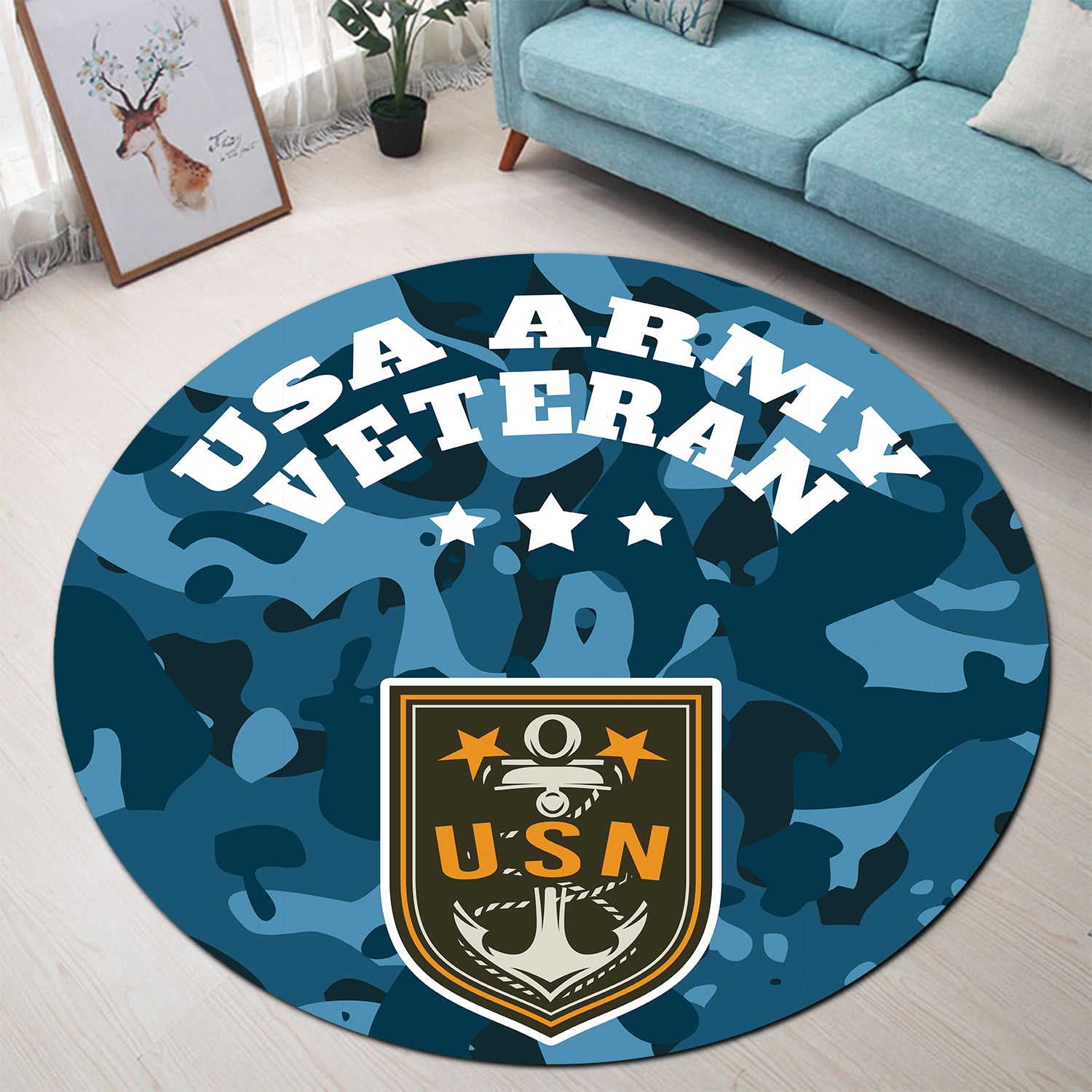 Usa Army Camo Round Carpet Rug Bedroom Livingroom Home Decor Nearkii
