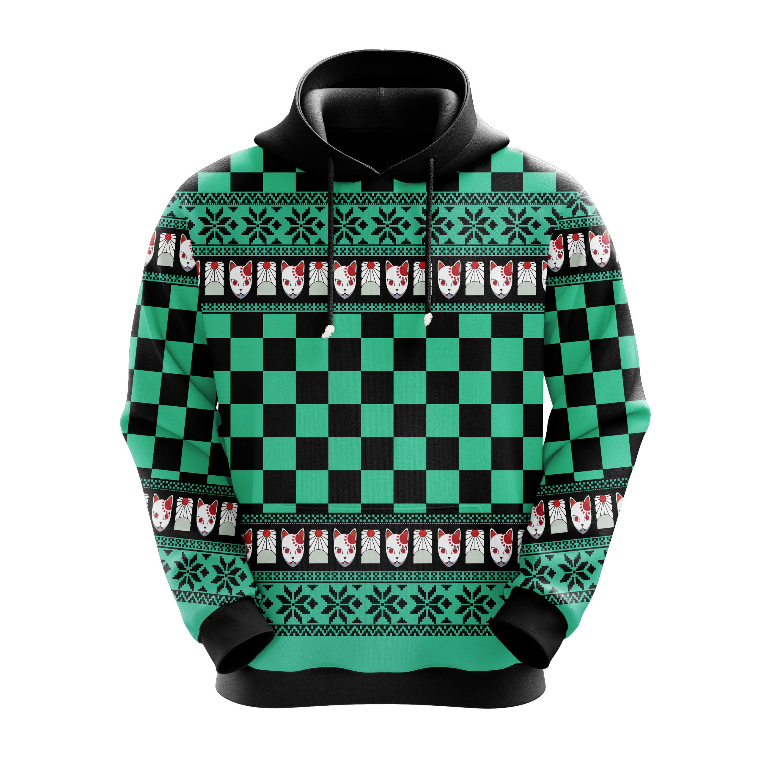 Demon Slayer Tanjiro Christmas Hoodie Amazing Gift Idea Christmas Gift Nearkii