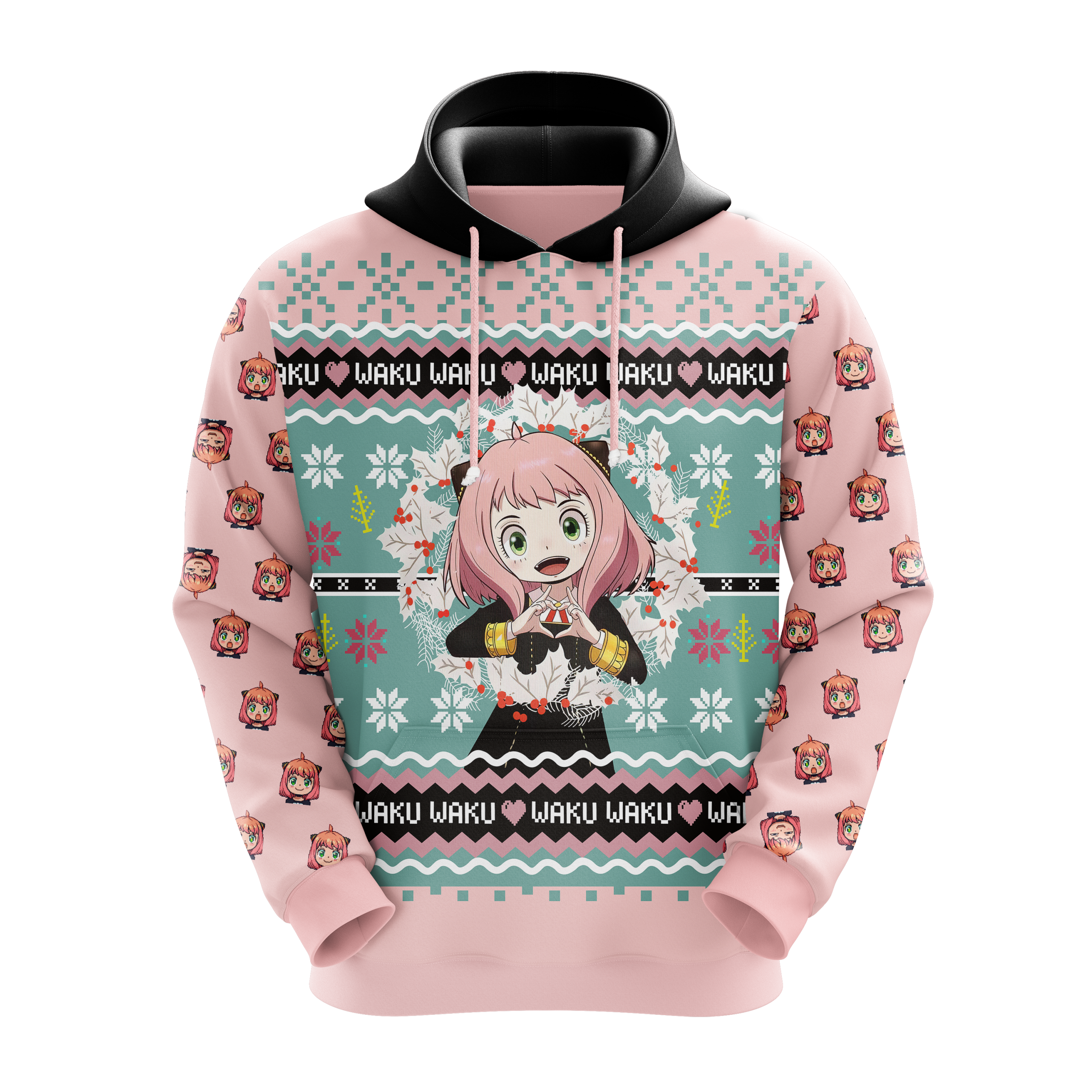 Spy X Family Anya Waku Christmas Hoodie Amazing Gift Idea Christmas Gift Nearkii