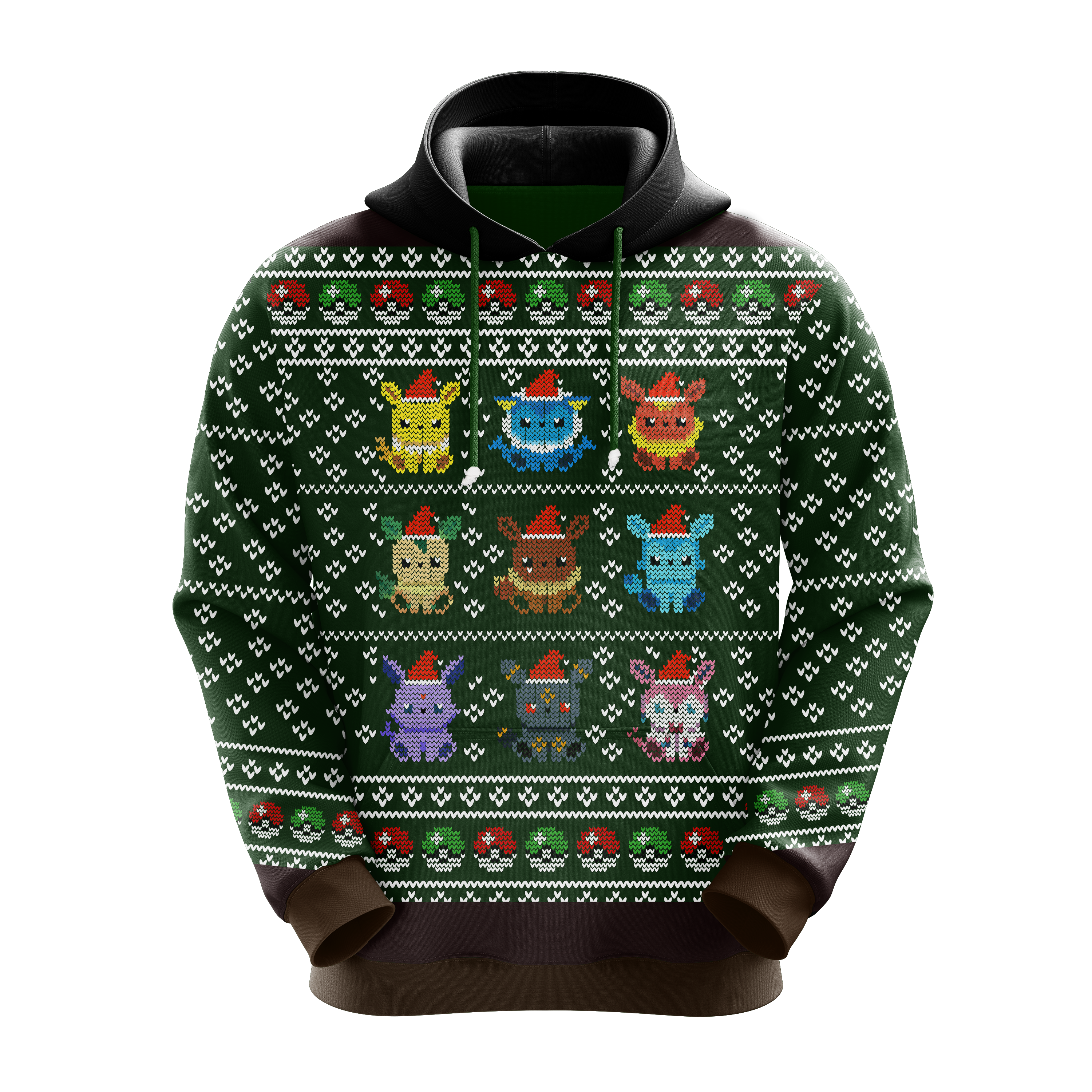 Pokemon Eevee Evolution Christmas Hoodie Amazing Gift Idea Christmas Gift Nearkii