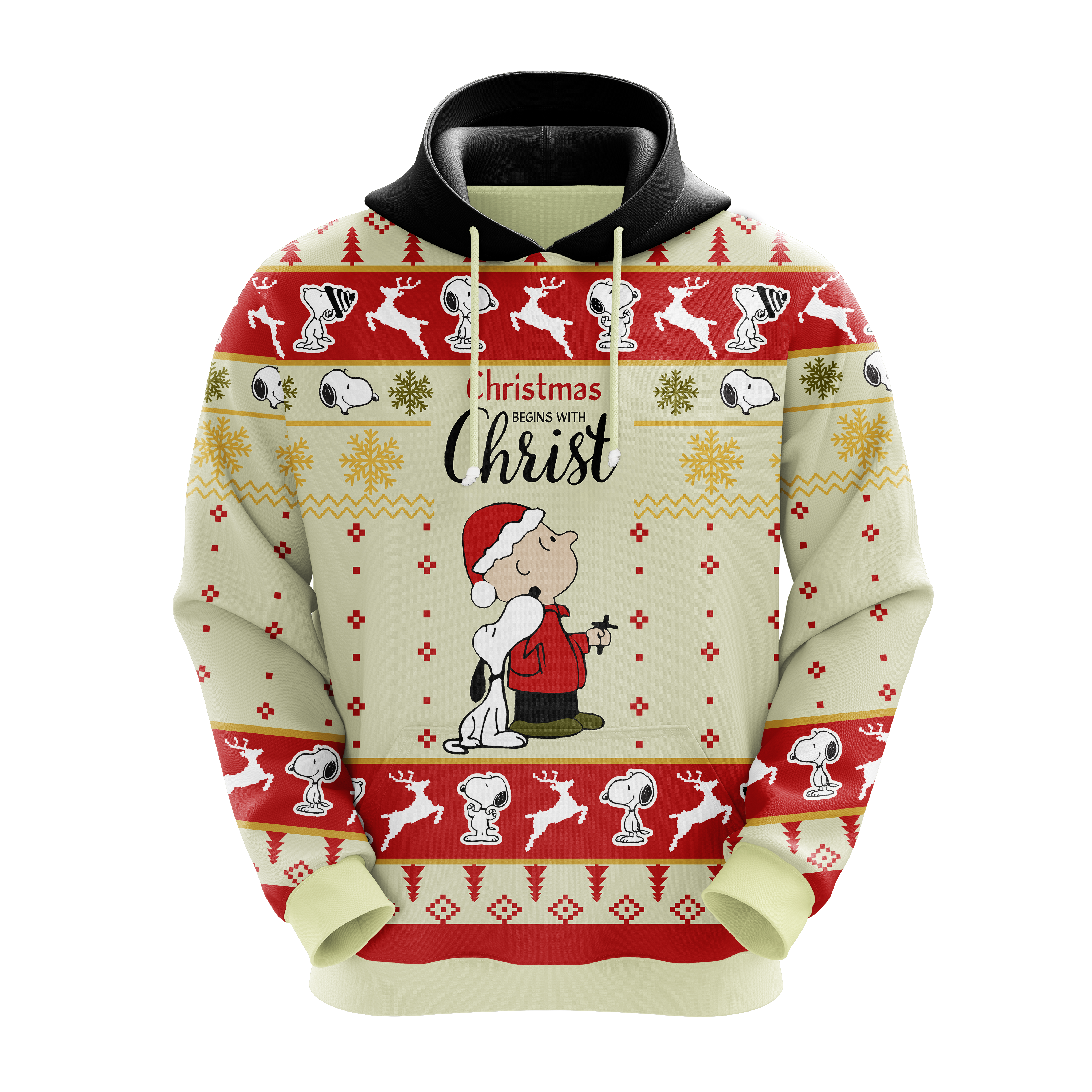 Christmas Begin With Christ Snoopy Christmas Hoodie Amazing Gift Idea Christmas Gift Nearkii