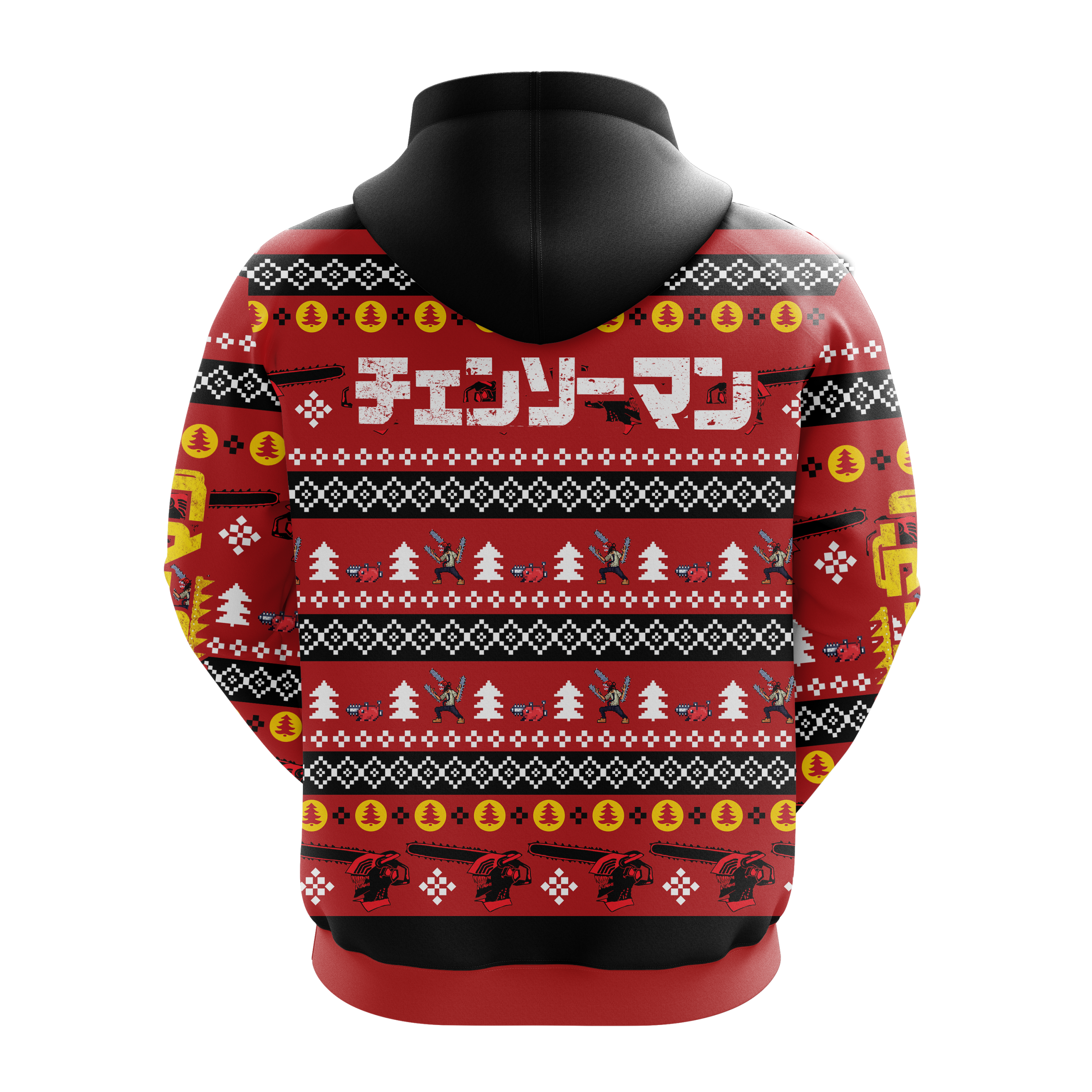 Red Chainsaw Man Denji Christmas Hoodie Amazing Gift Idea Christmas Gift Nearkii