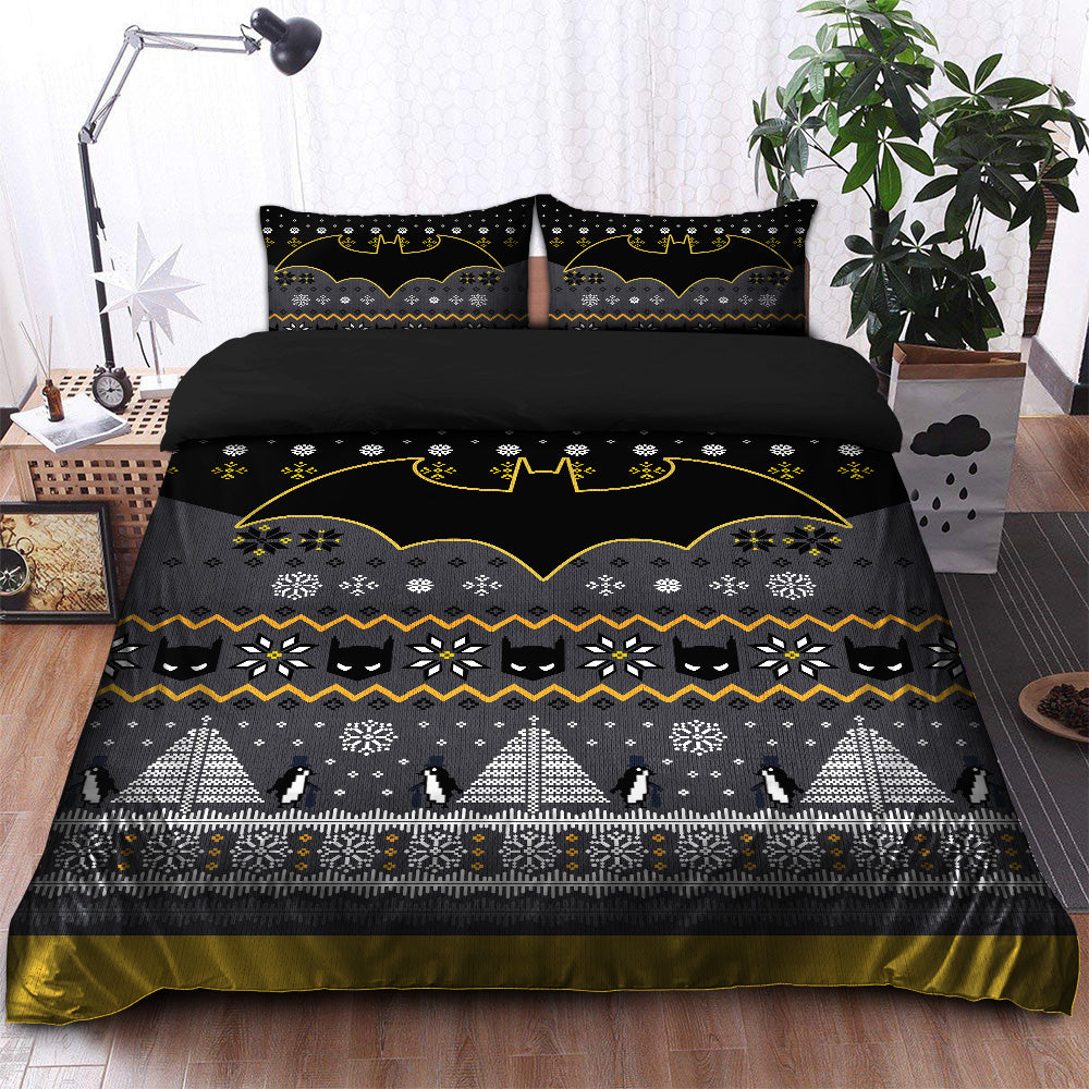 Batman Christmas Bedding Set Duvet Cover And 2 Pillowcases Nearkii