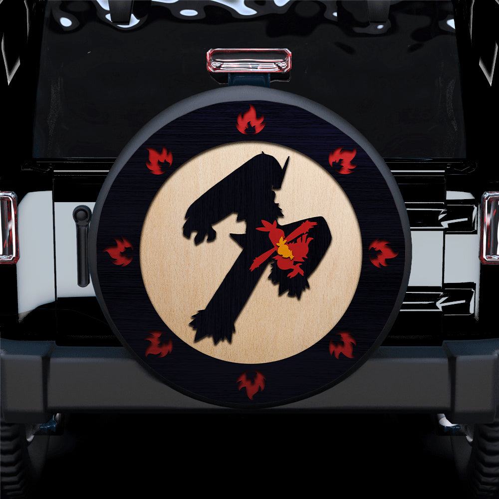 Blaziken Pokemon Evolution Fire Jeep Car Spare Tire Covers Gift For Campers Nearkii
