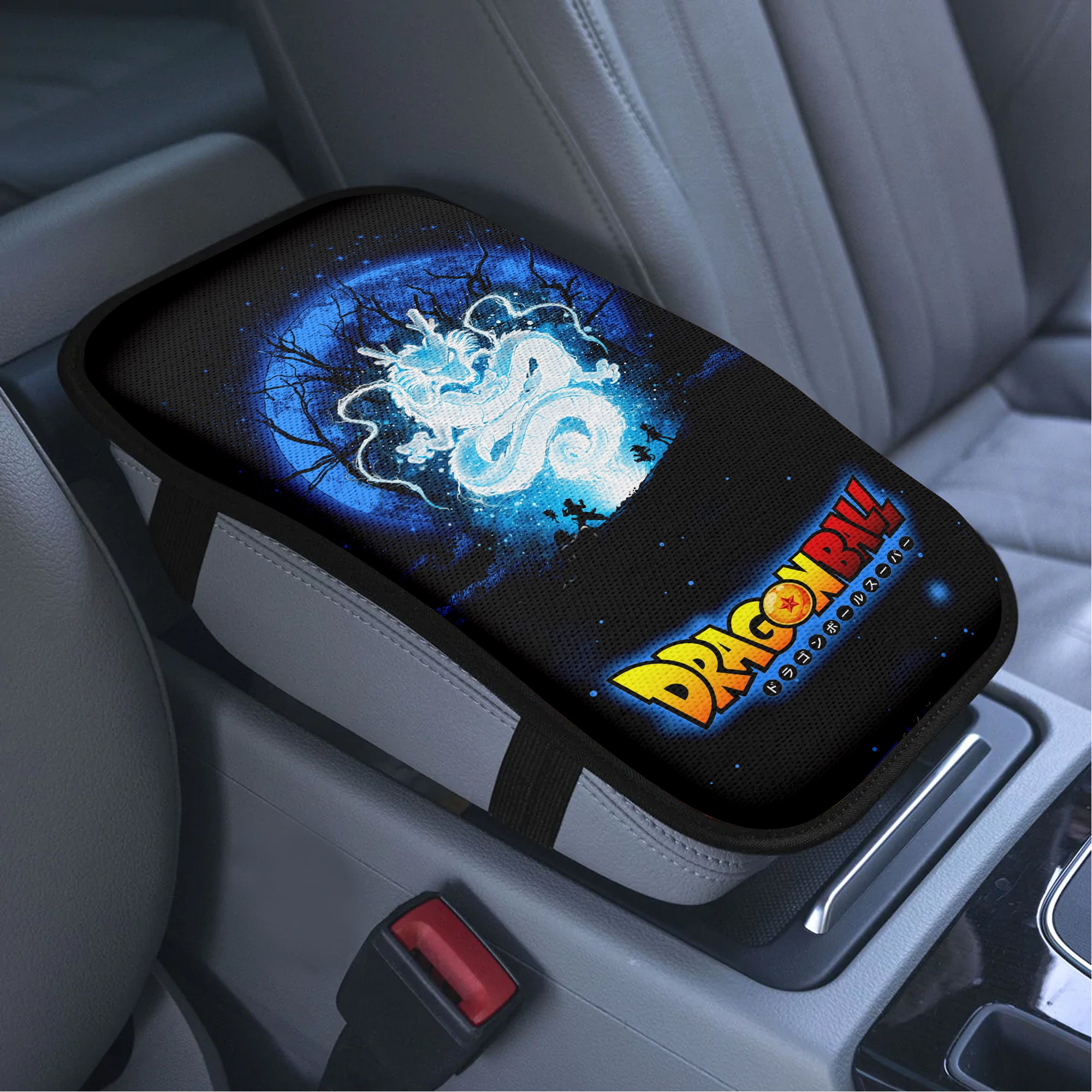Shenron Dragon Ball Moonlight Premium Custom Armrest Center Console Cover Car Accessories Nearkii