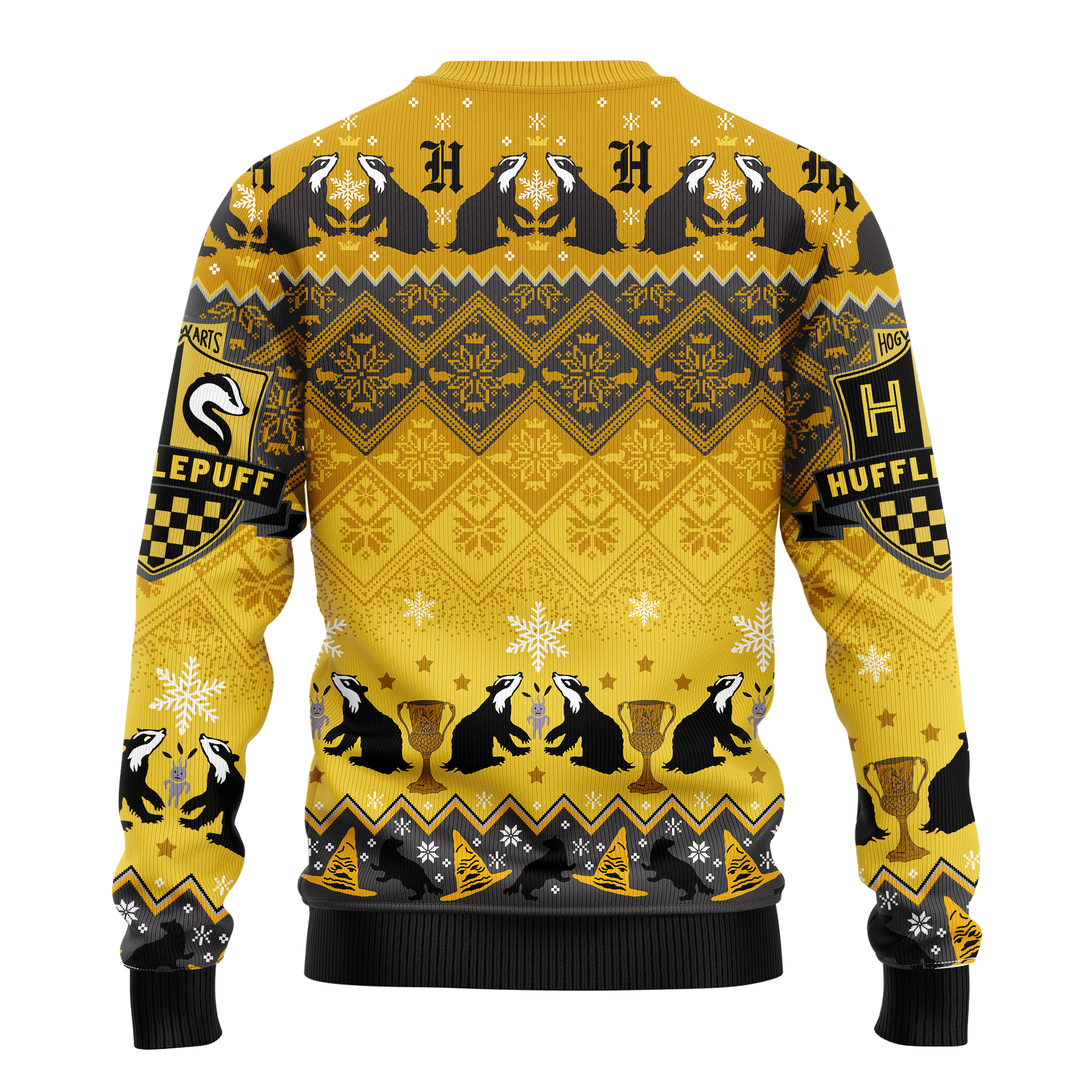 Harry Potter Hufflepuff Ugly Christmas Sweater Xmas Gift Nearkii