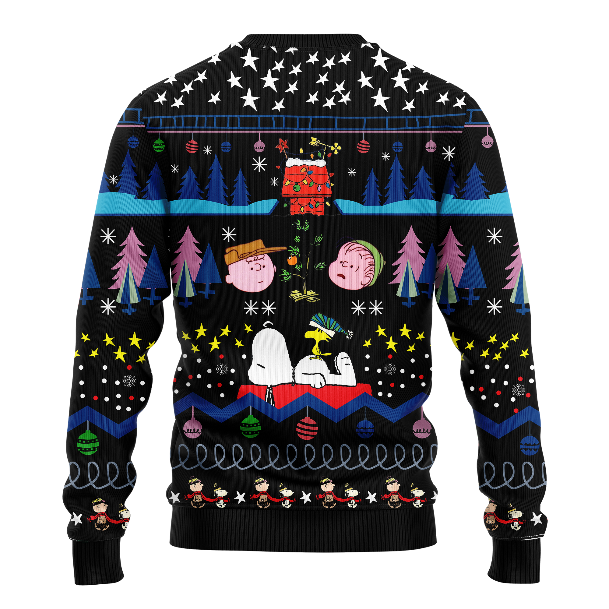 Black Snoopy Ugly Christmas Sweater Xmas Gift Nearkii