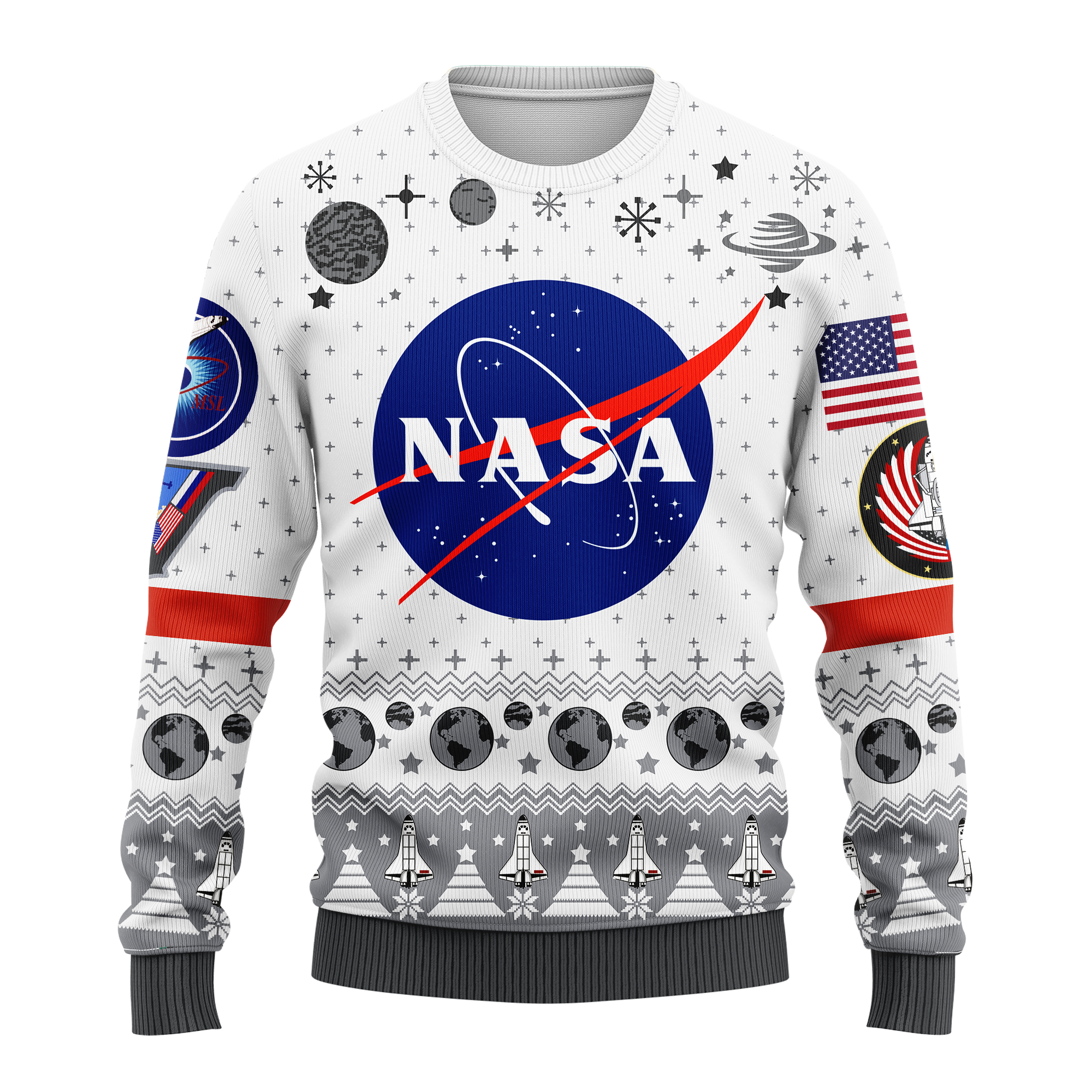 USA NASA Ugly Christmas Sweater Anime Xmas Gift Nearkii