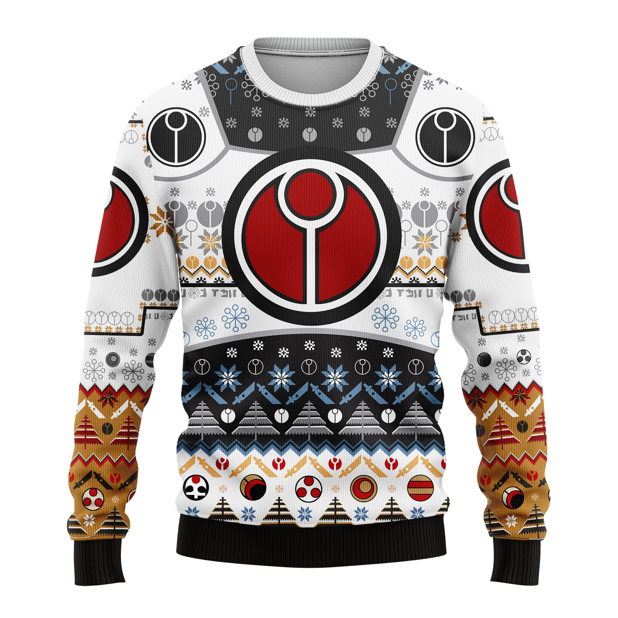 White Warhammer 40K Ugly Christmas Sweater Anime Xmas Gift Nearkii