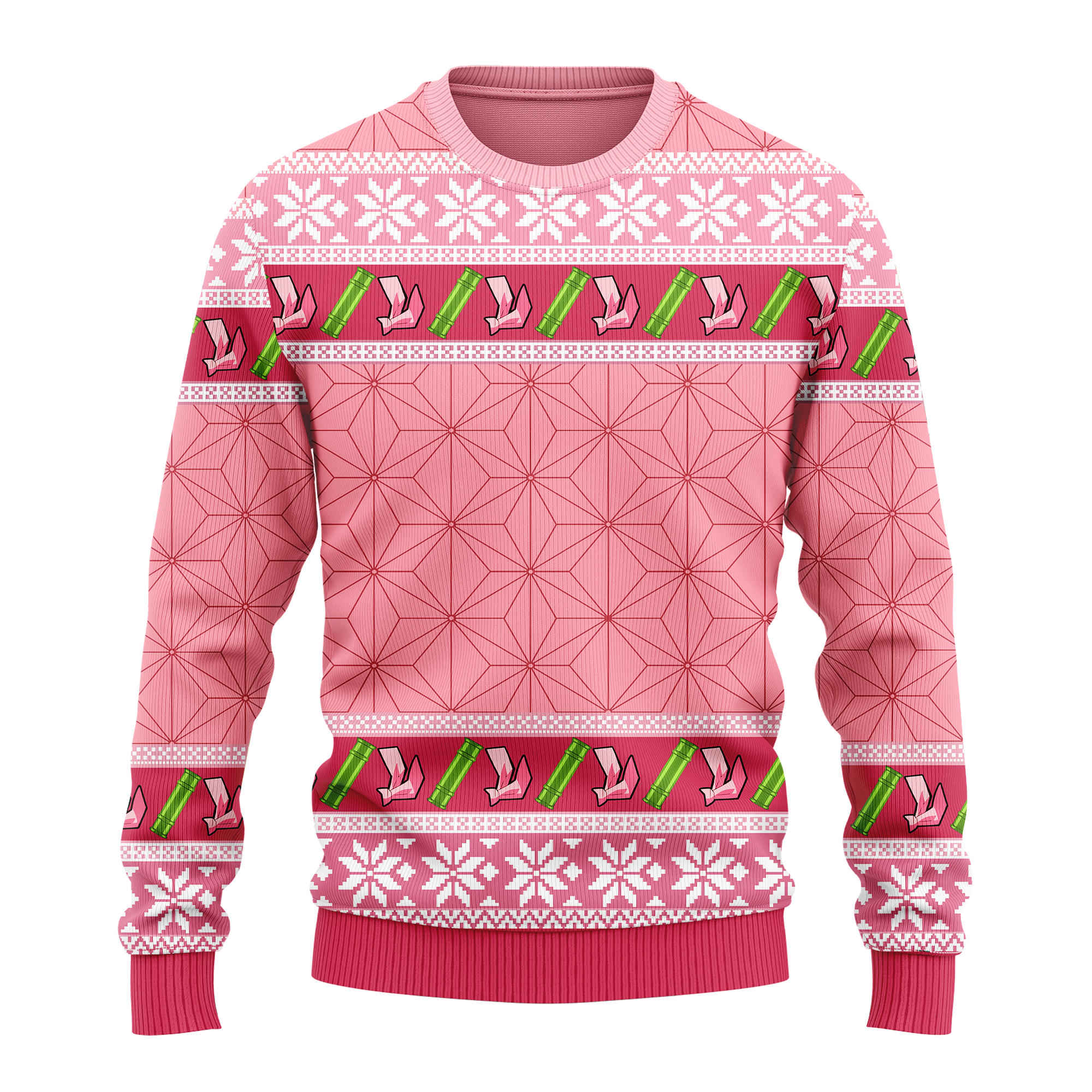 Demon Slayer Nezuko Ugly Christmas Sweater Anime Xmas Gift Nearkii