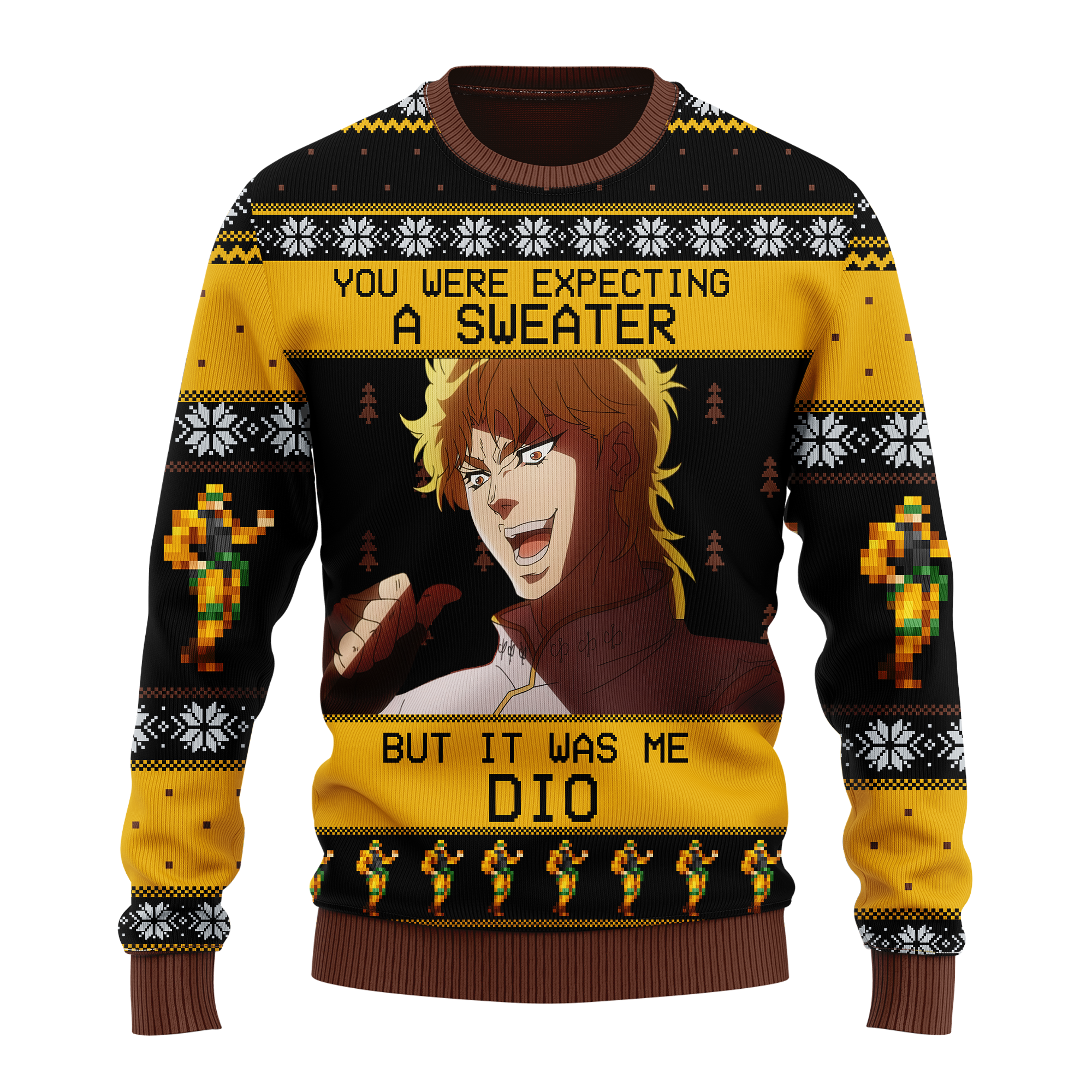 It Was Me Dio Jojo’s Bizarre Adventure Ugly Christmas Sweater Anime Xmas Gift Nearkii