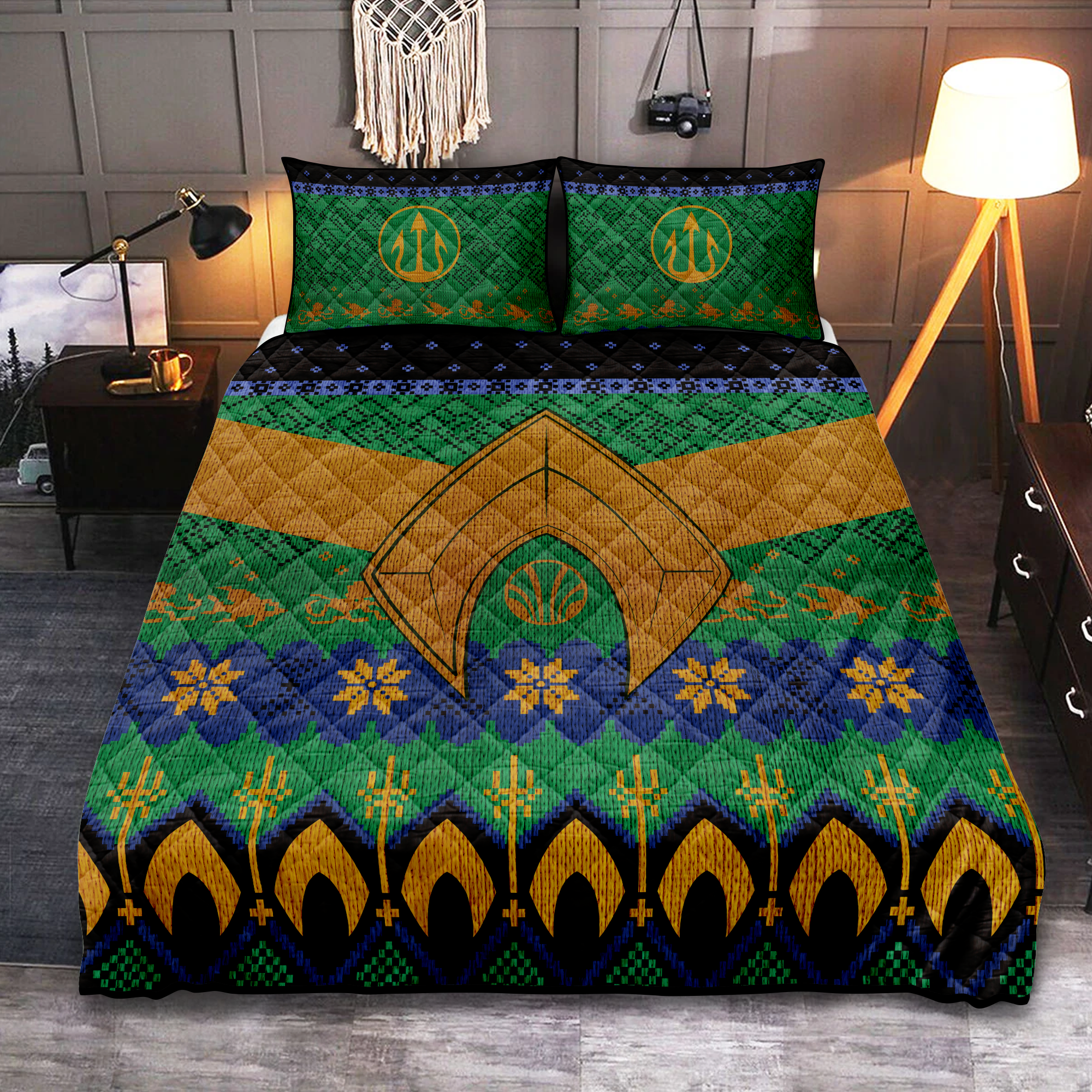 Aquaman Christmas Quilt Bed Sets Nearkii