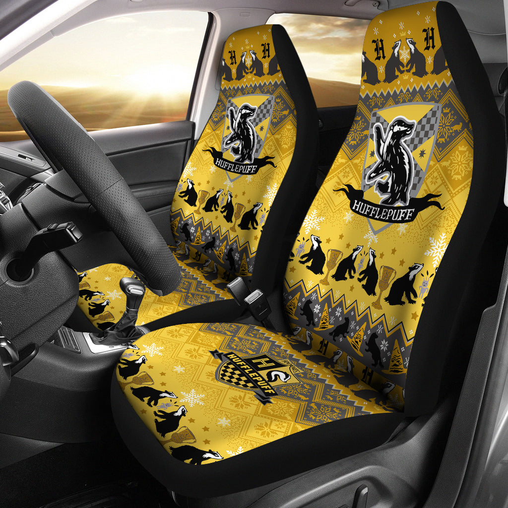 Harry Potter Hufflepuff Premium Custom Car Seat Covers Decor Protectors Nearkii