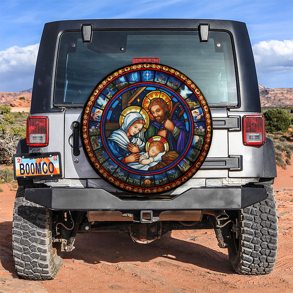 Jesus Christmas Car Spare Tire Covers Gift For Campers Nearkii