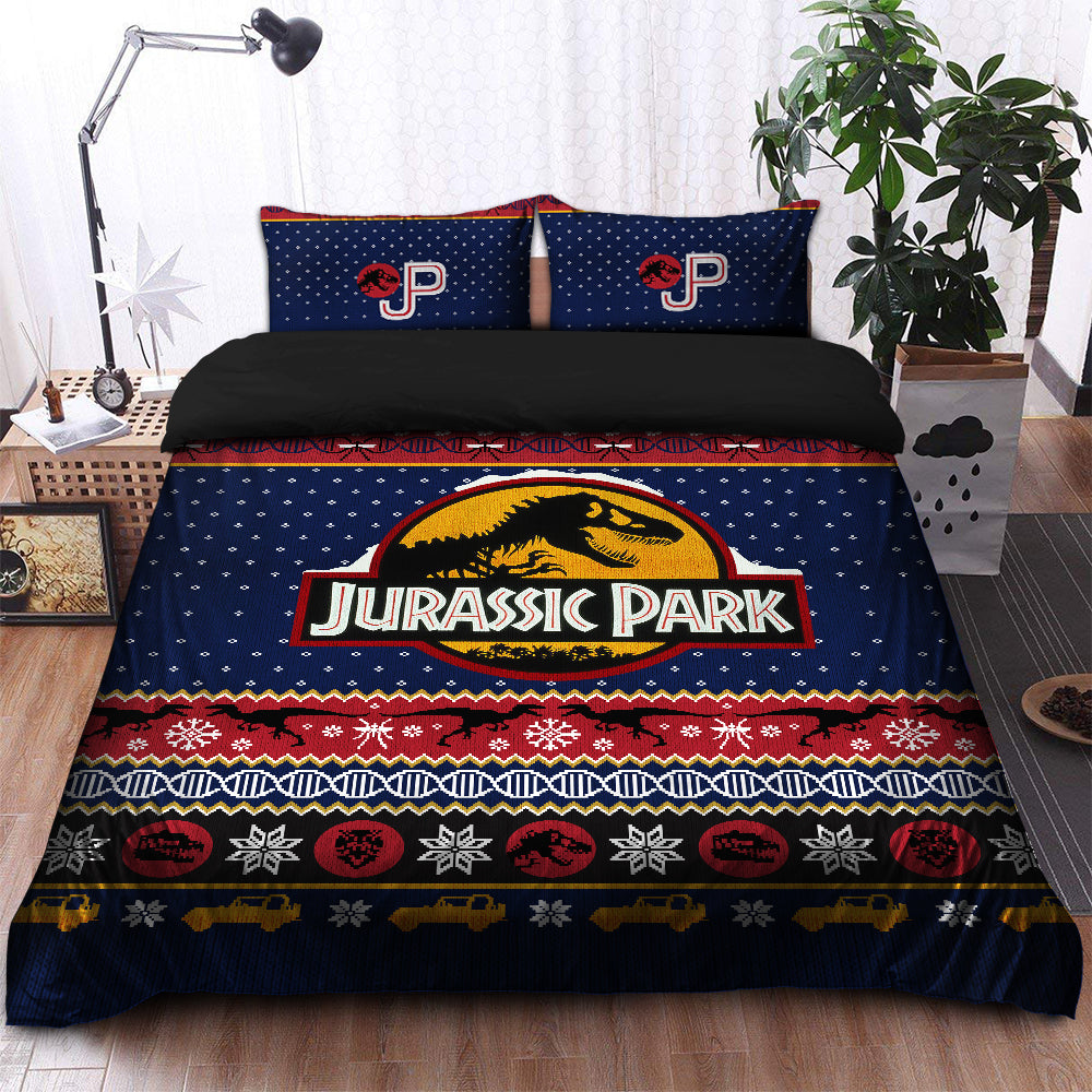 Jurassic Park 1 Christmas Bedding Set Duvet Cover And 2 Pillowcases Nearkii