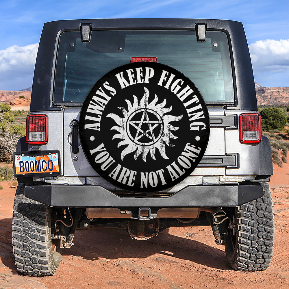 Keep Fighting Jeep Car Spare Tire Covers Gift For Campers Nearkii
