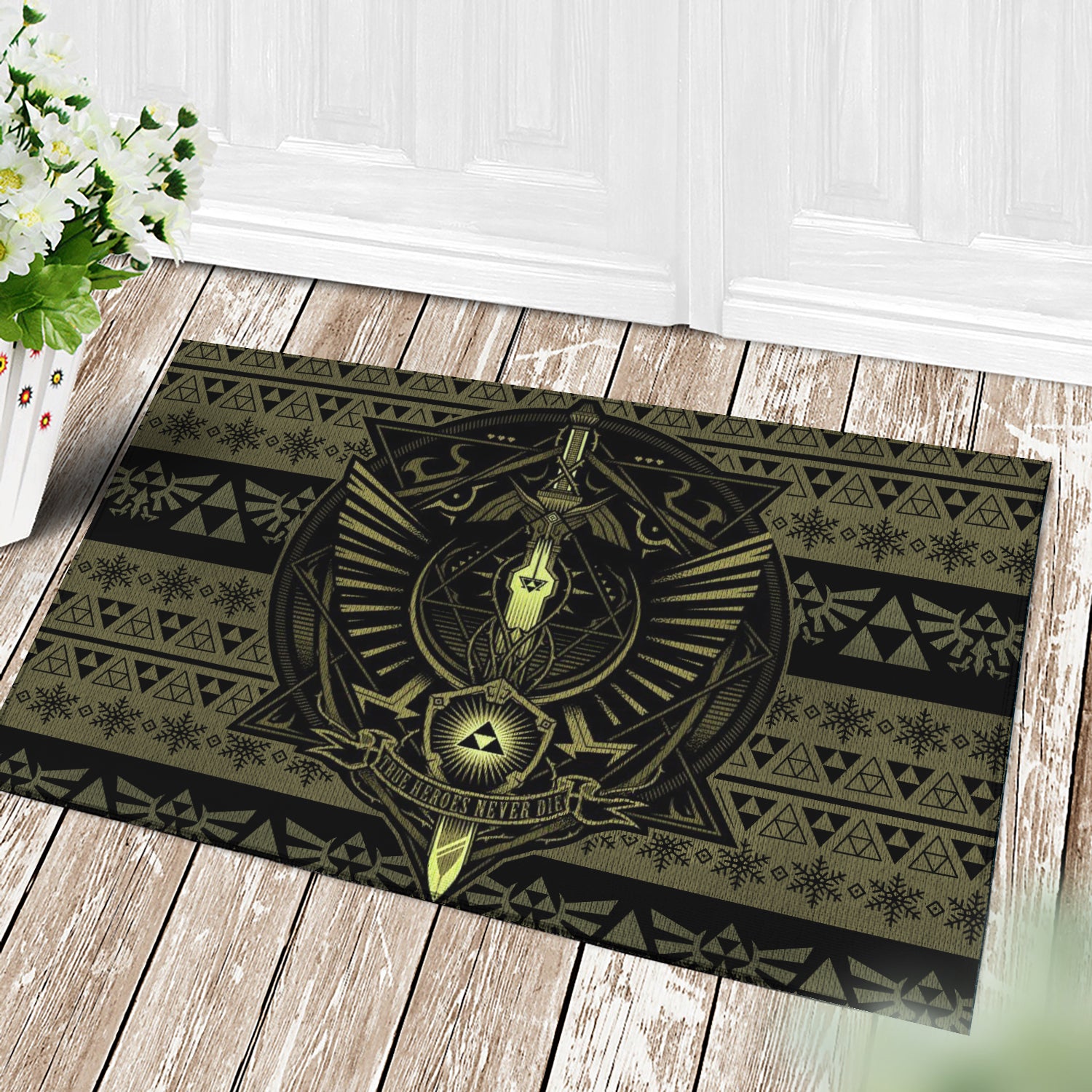 Legend Of Zelda Christmas Doormat Home Decor Nearkii