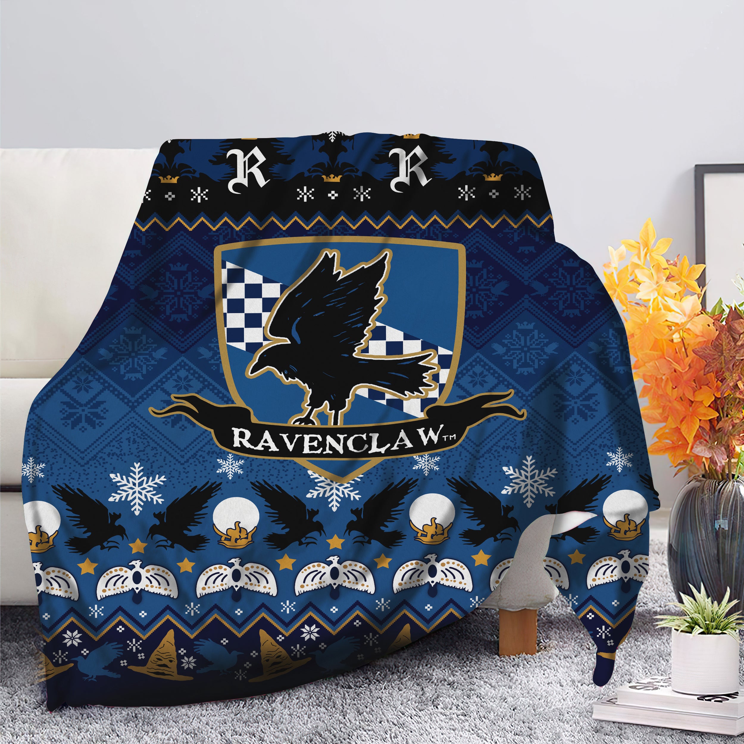 Ravenclaw Harry Potter Christmas Premium Blanket Nearkii