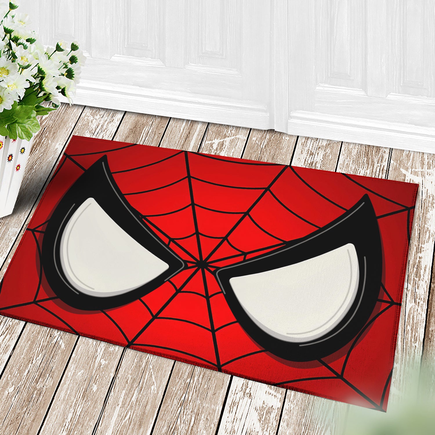 Spider Man Eyes Christmas Doormat Home Decor Nearkii