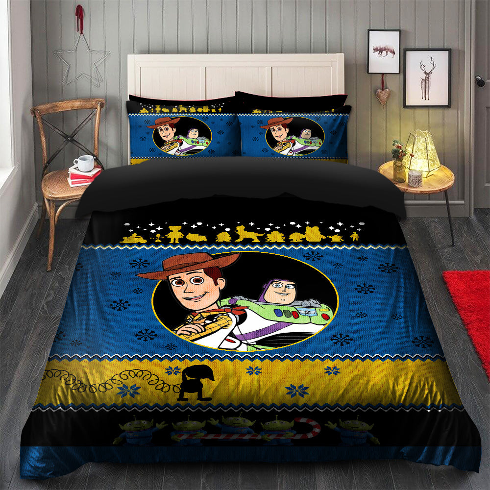 Toy Story Christmas Bedding Set Duvet Cover And 2 Pillowcases Nearkii