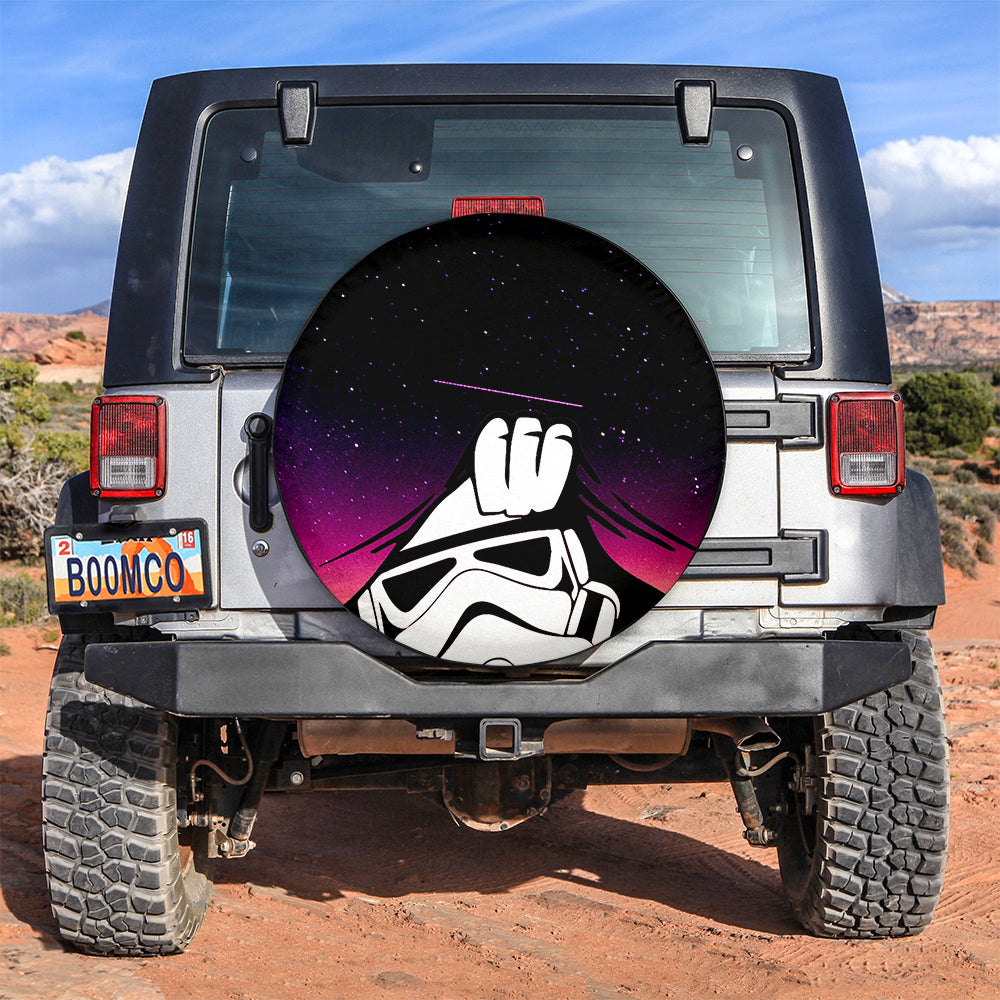 Stormtrooper Peeping Peek A Boo Funny Galaxy Jeep Car Spare Tire Covers Gift For Campers Nearkii