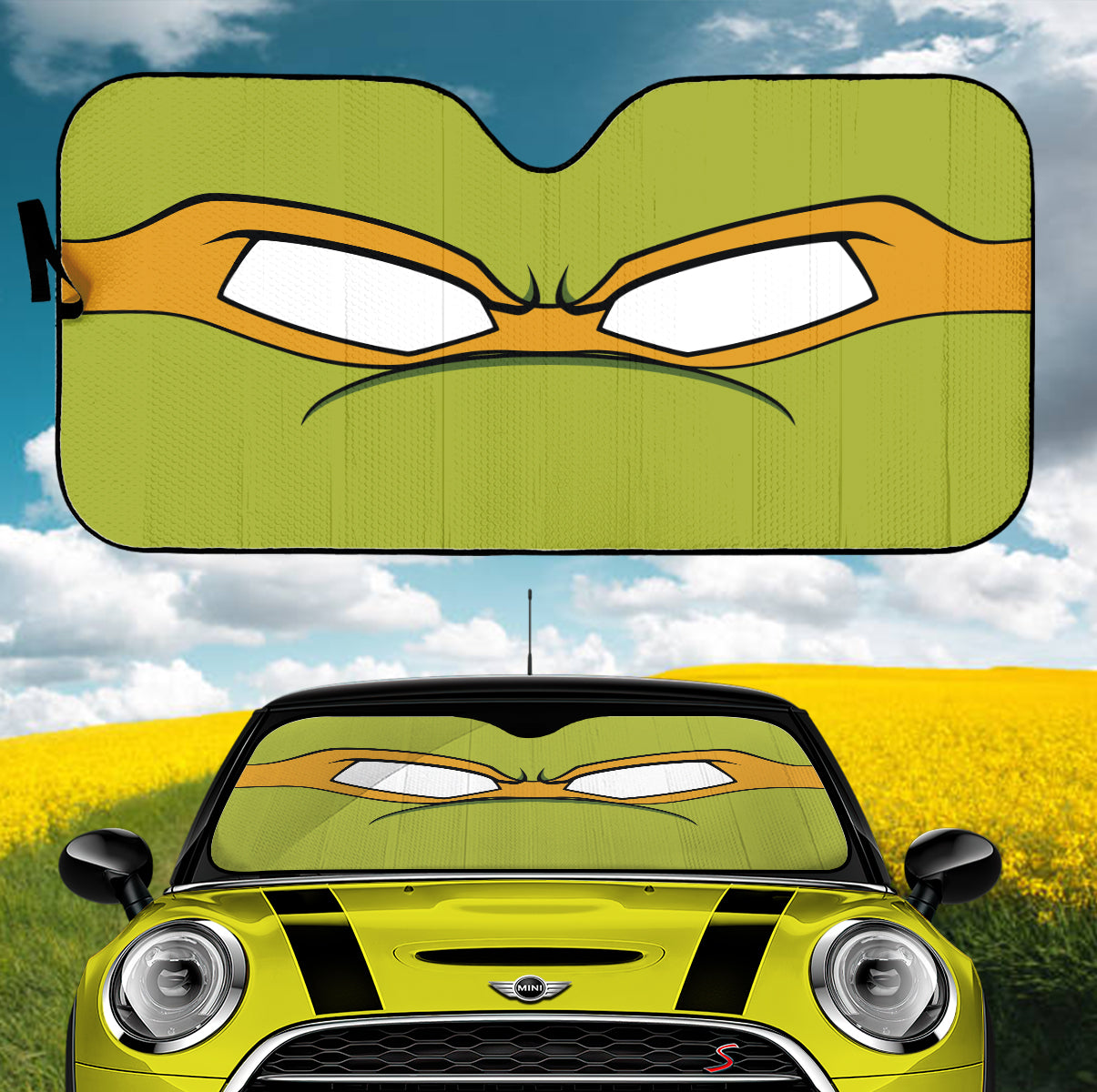 Teenage Mutant Ninja Turtles Michelangelo Car Auto Sunshades Nearkii
