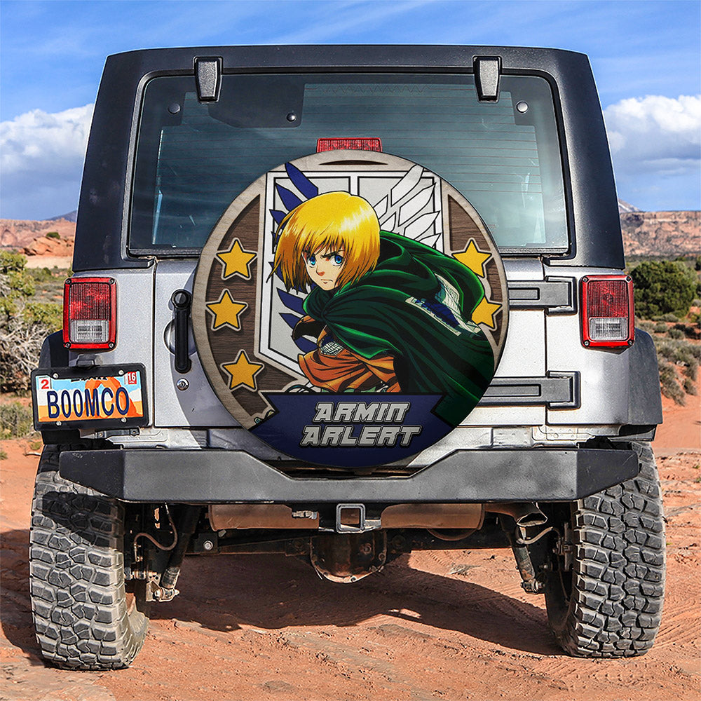 Attack On Titan Armin Arlert Jeep Car Spare Tire Covers Gift For Campers Nearkii